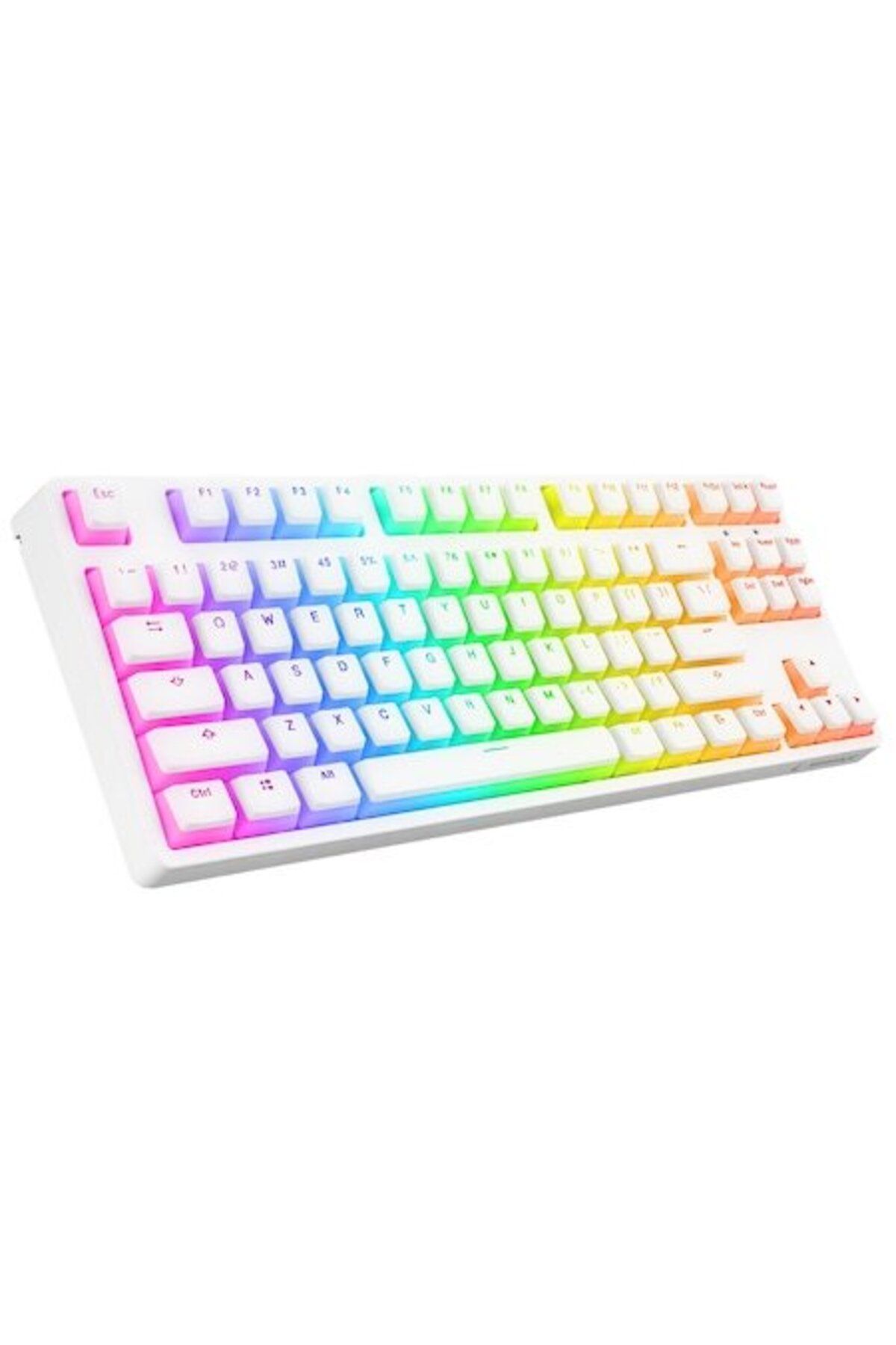 Rampage-Gaming Ghost Mechanical Keyboard, Rgb, Red Switches, Programmable, 1000hz, Anti-ghosting, Usb-c 1