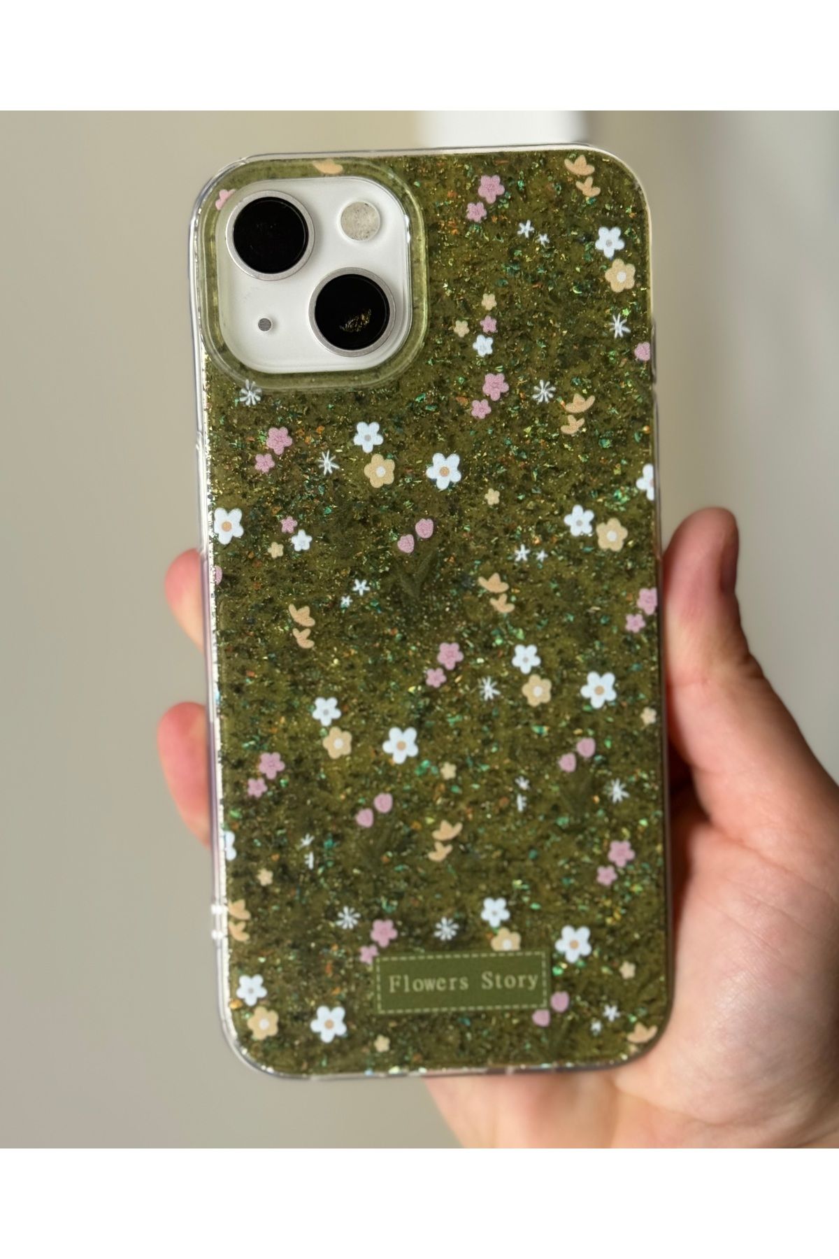 FİŞNEİLETİŞİM İPHONE 13/14 UYUMLU SİMLİ ÇİÇEK DESENLİ KILIF