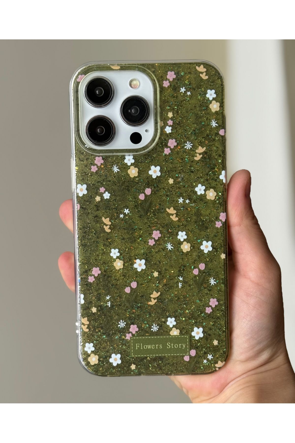 FİŞNEİLETİŞİM İPHONE 14 PRO UYUMLU SİMLİ ÇİÇEK DESENLİ KILIF