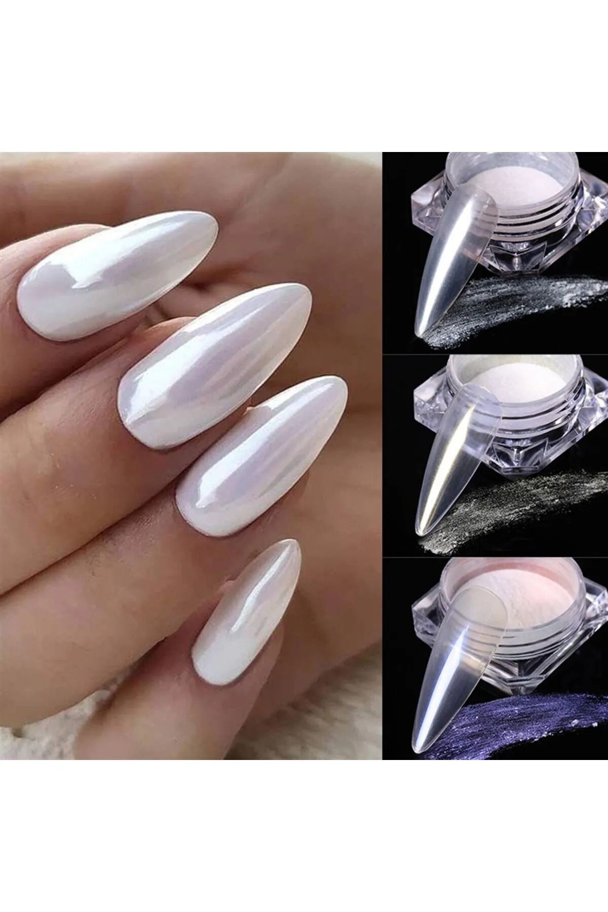 İnci Tozu Protez Tırnak Nail Art Tırnak Tozu