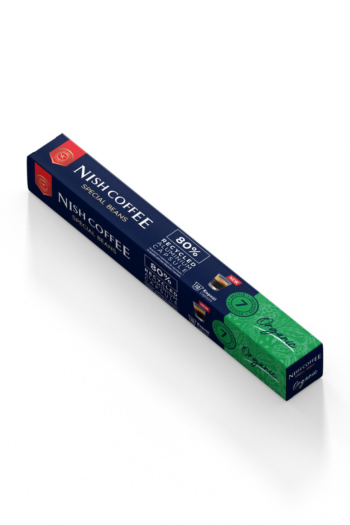 Nish Coffee Kapsül Kahve 8 Organic (NESPRESSO UYUMLU)-10 Adet