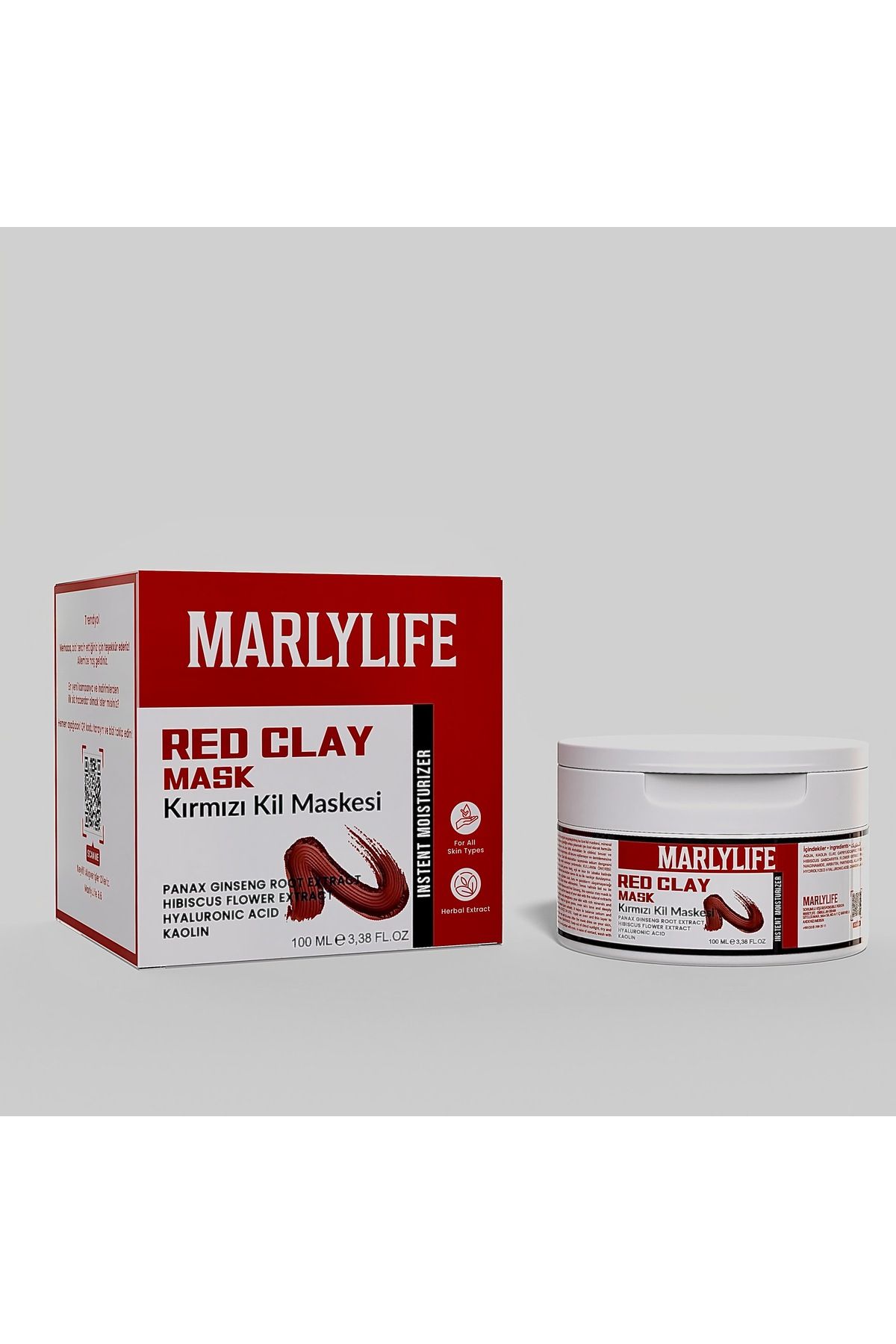 MARLYLİFE Kırmızı Kil Maskesi