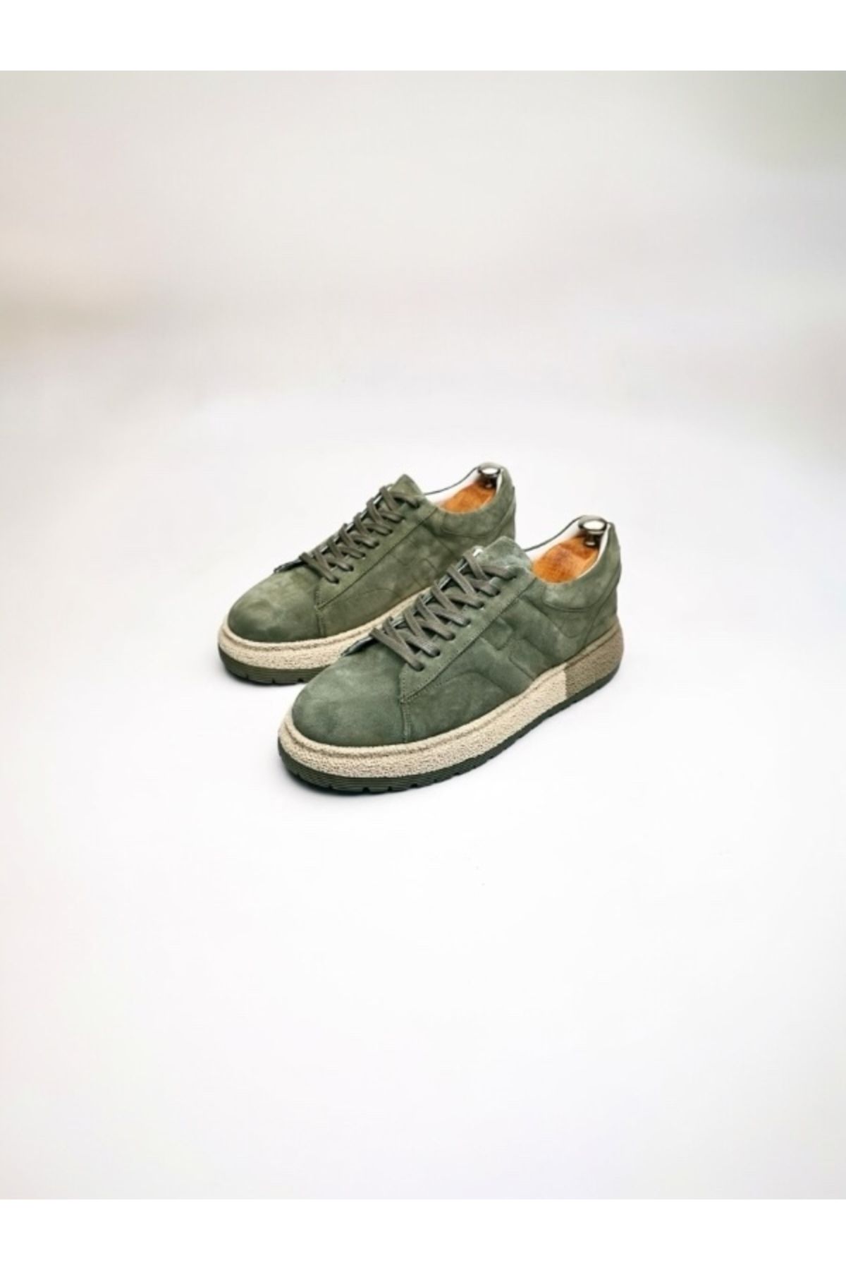 TETRİ TETRi Erkek Haki Süet Sneaker Spor Ayakkabı