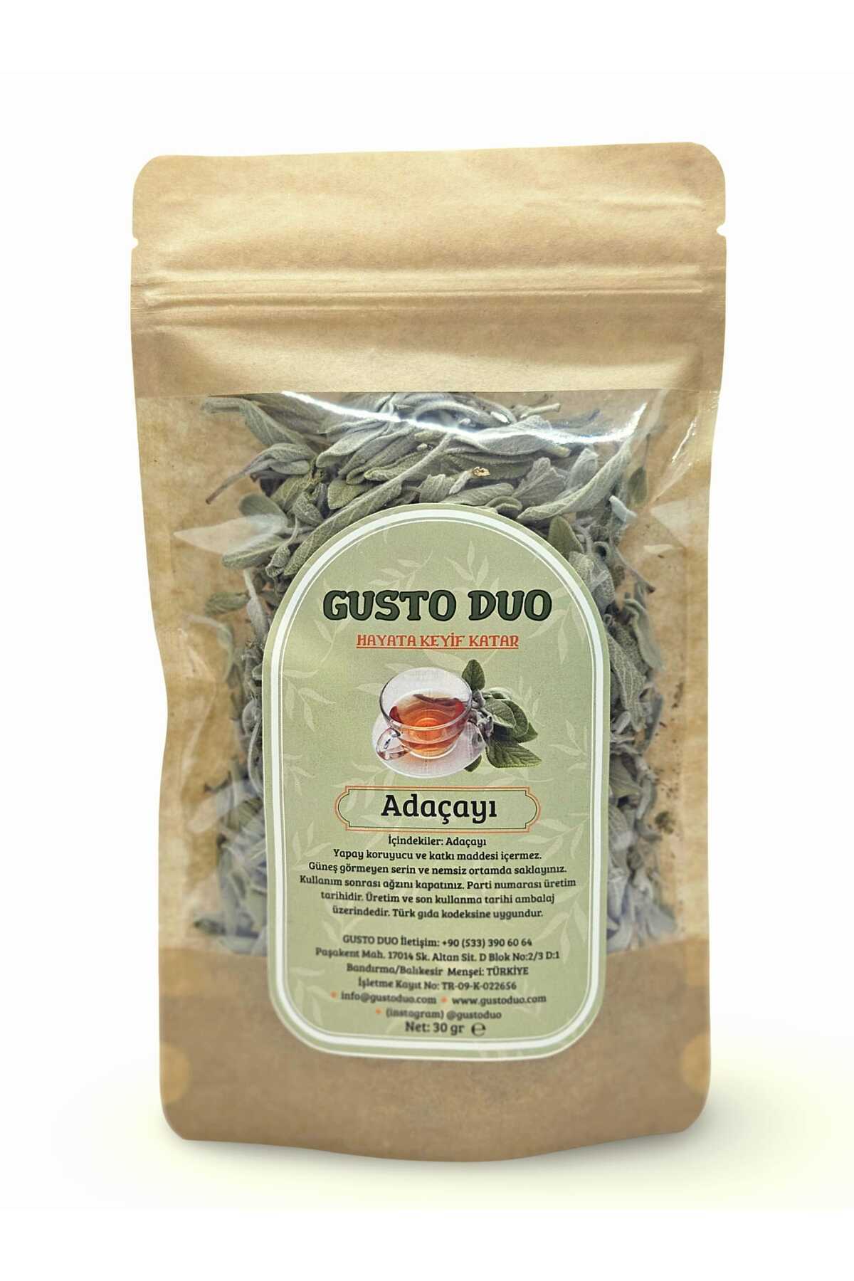 GustoDuo Adaçayı (YAPRAK) Yapay Koruyucu Ve Katkı Maddesi Içermez 