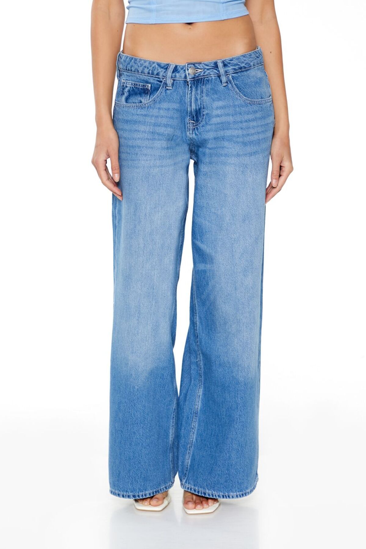 Forever 21 Baggy Low-Rise Jean Pantolon