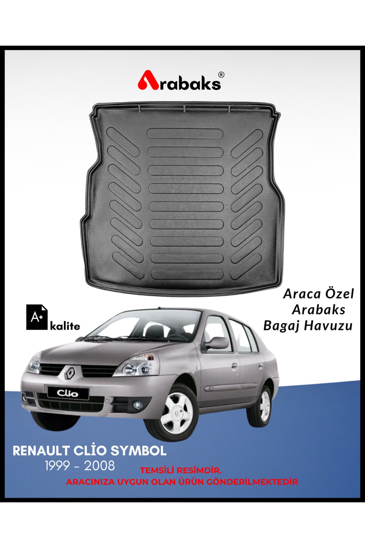 Arabaks Renault Clio Symbol 1999-2008 Bagaj Havuzu (A+ Kalite)