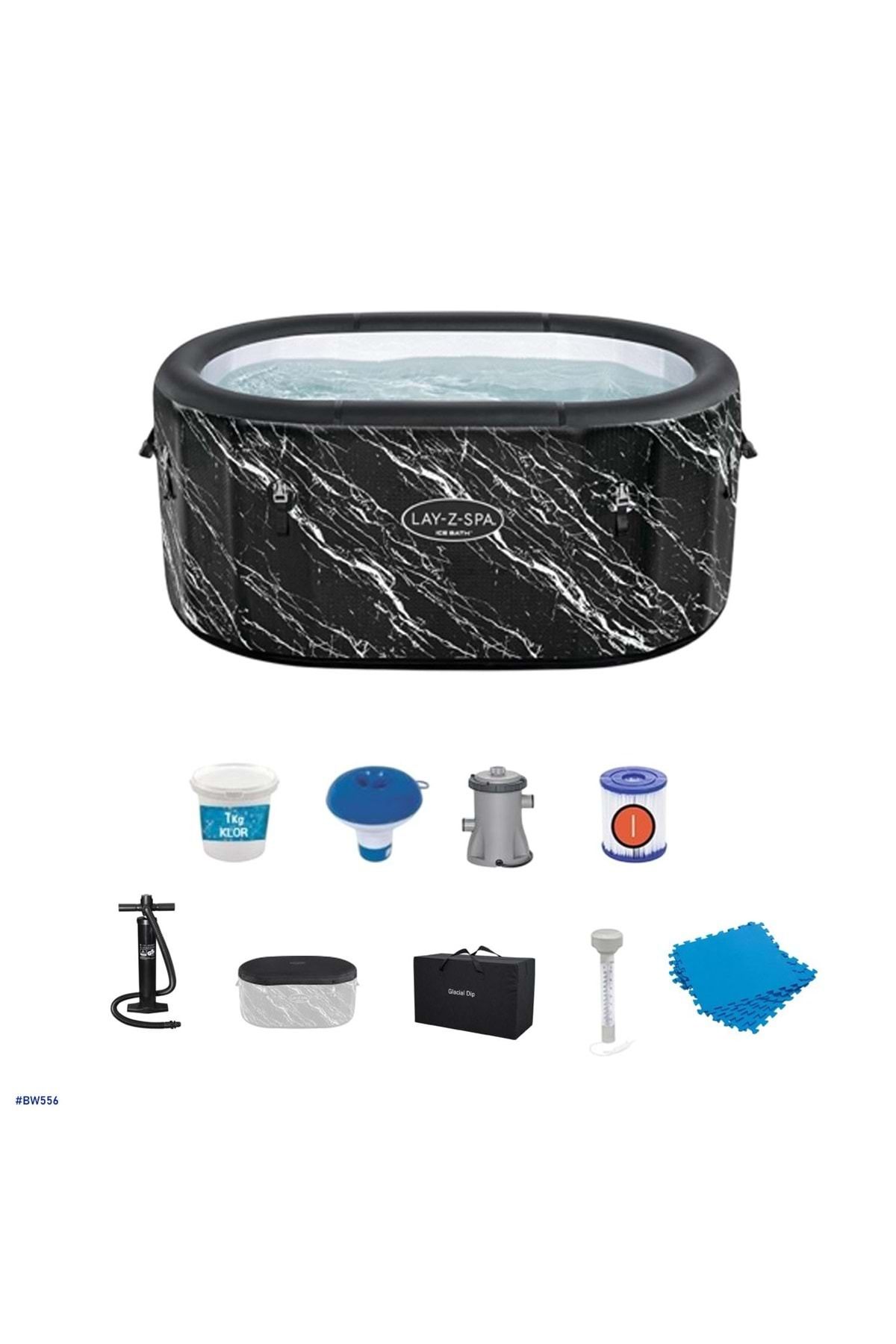 BESTWAY Lay-Z-Spa Soğuk Terapi Buz Banyosu Küveti Seti, 2 Kişilik BW556 6002Q