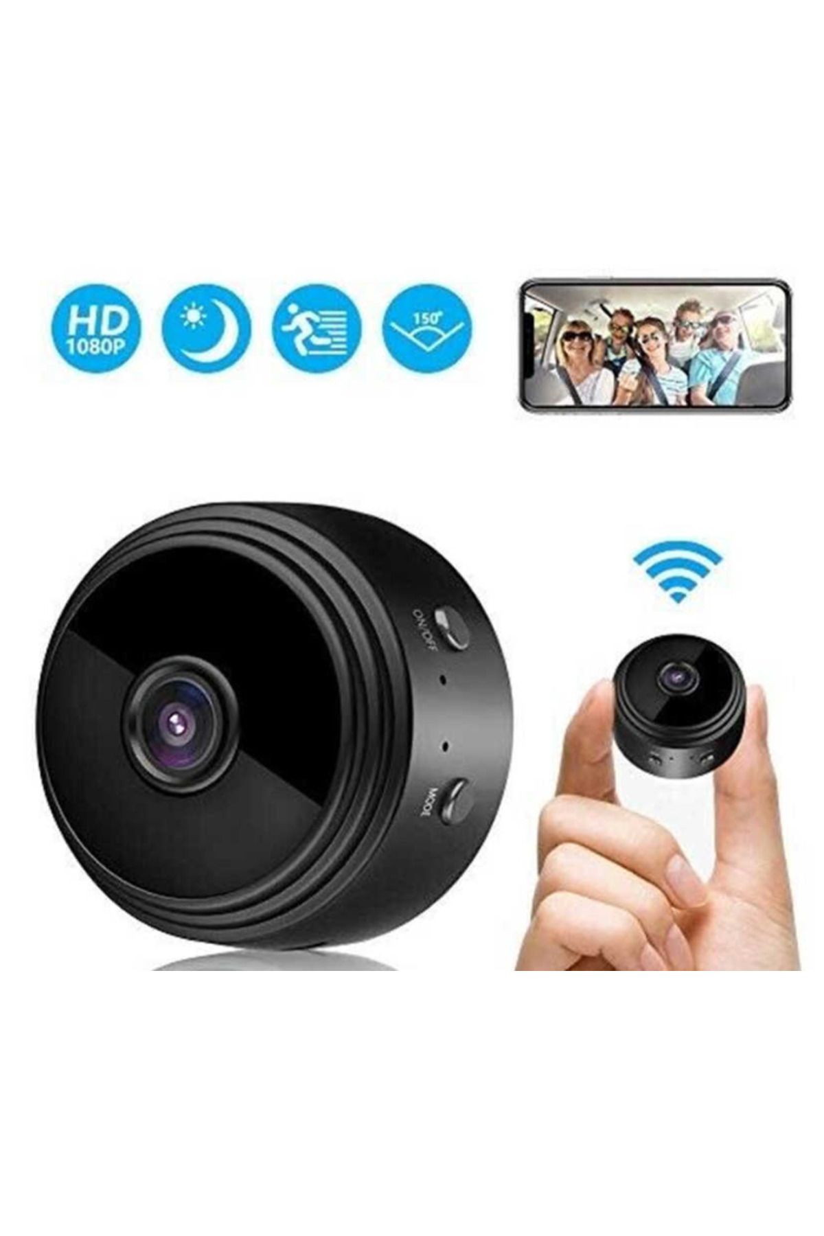 MACON-A9 1080P Mini Rechargeable Camera WiFi Smart Home Micro Small Camera Wireless Security IP Cam for Ba 4