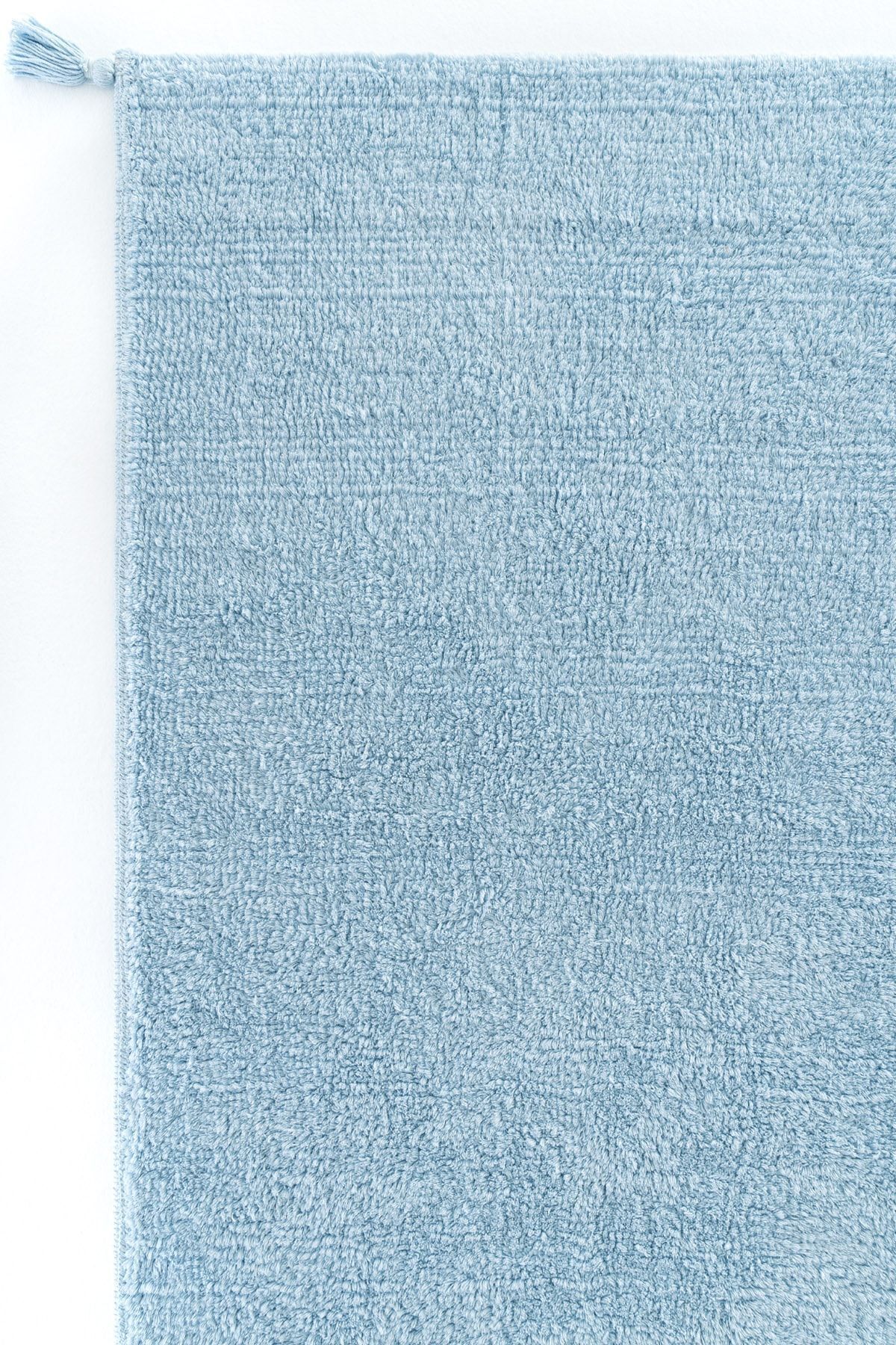Cool Halı Cool Cotton Ccn Mavi Makinede Yıkanabilir Kaymaz Tabanlı Naturel Pamuk Dokuma Bebek Halısı fotoğrafı 3 (önizleme)