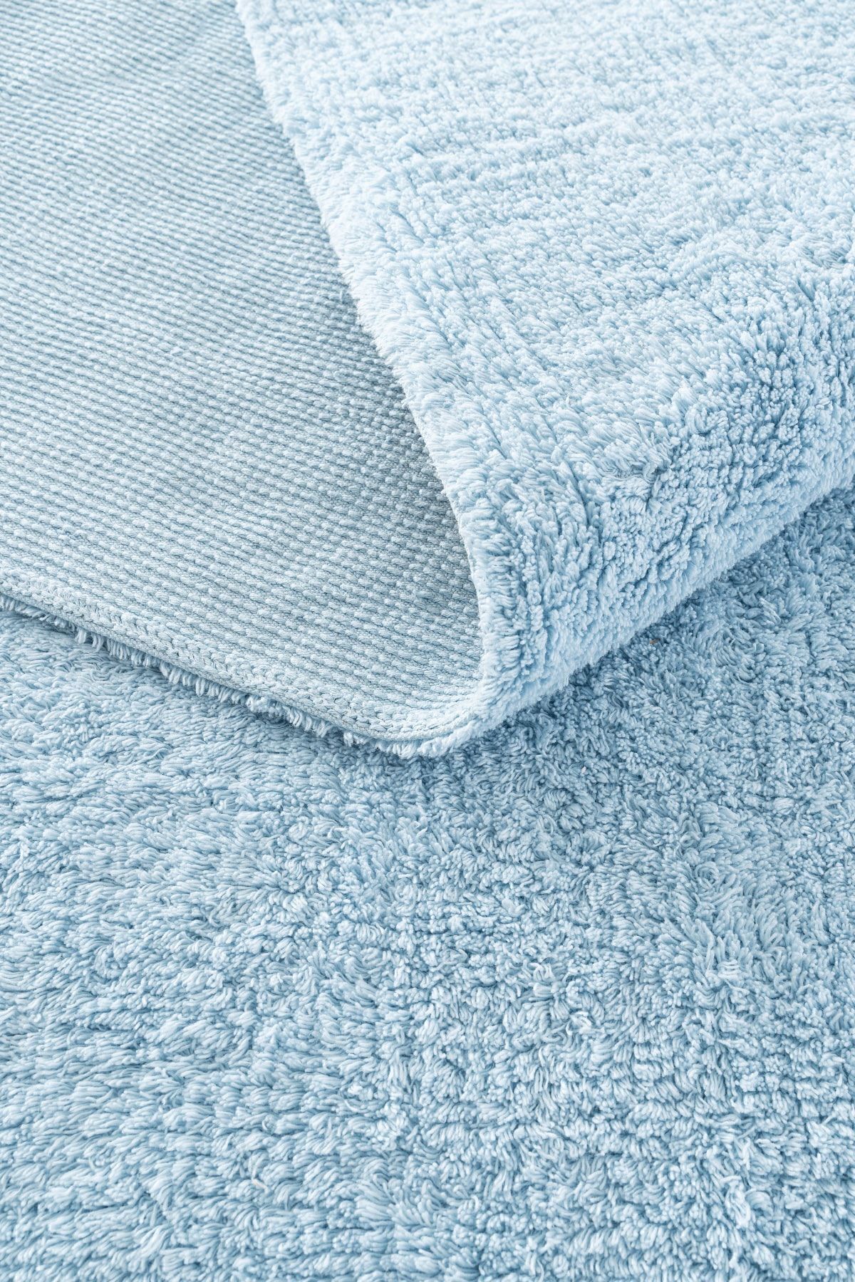 Cool Halı Cool Cotton Ccn Mavi Makinede Yıkanabilir Kaymaz Tabanlı Naturel Pamuk Dokuma Bebek Halısı fotoğrafı 7 (önizleme)