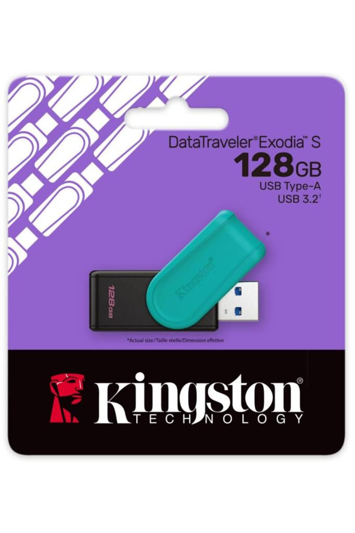 Kingston Datatraveler Exodia S 128gb Dtxs Usb3.2 Gen.1 Usb Flash Bellek
