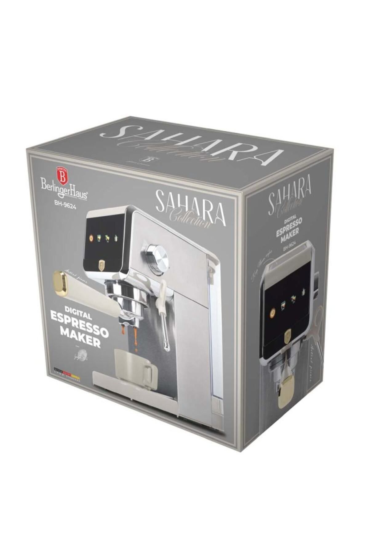 Berlinger Haus-Automatic Digital Espresso Machine Coffe Maker 2 In 1 With Lever Sahara Collection 5