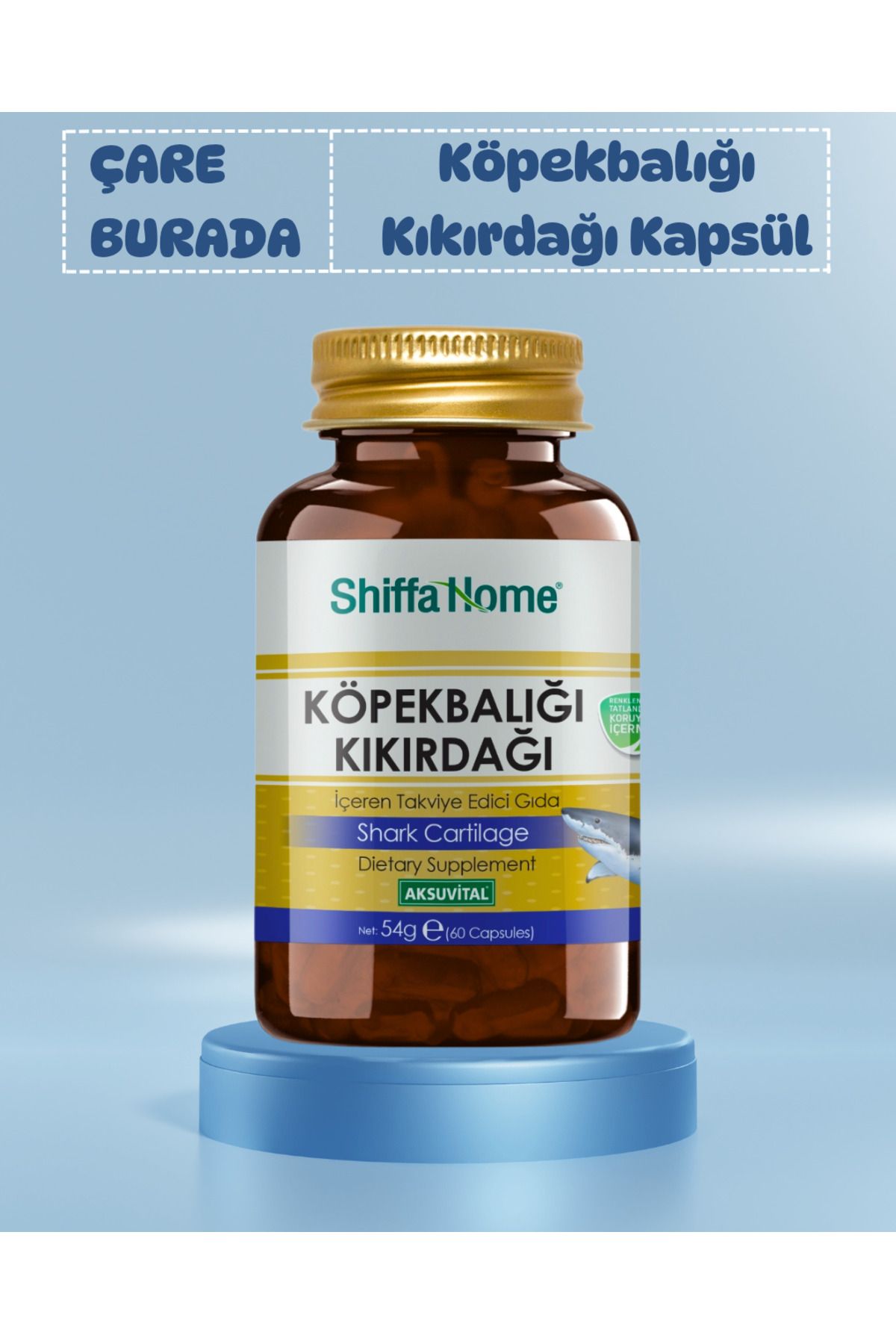 Shiffa Home Köpek Balığı Kıkırdağı Kapsül 60 kapsül