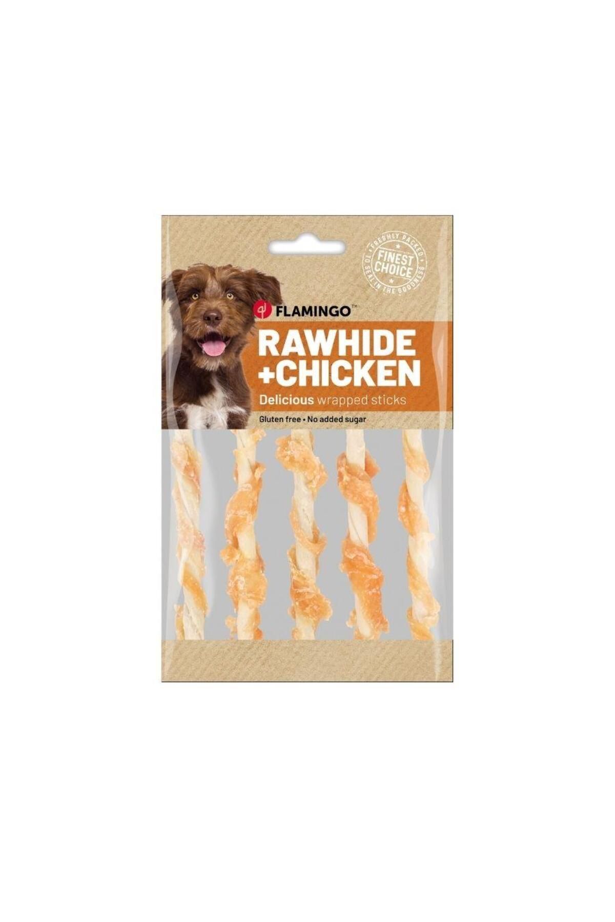 FLAMINGOO Flamingo Rhide Tavuk Sargılı Glutensiz Köpek Ödül Maması 65 Gr