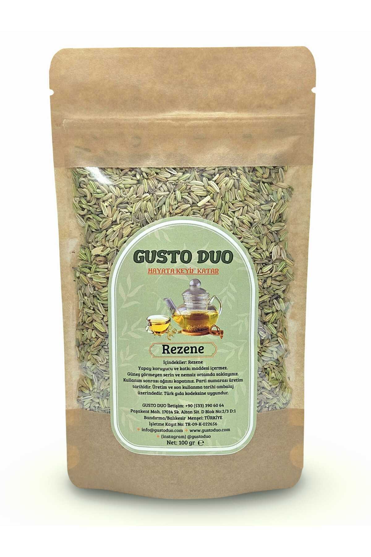 GustoDuo Rezene Yapay Koruyucu Ve Katkı Maddesi Içemez 100 gr 