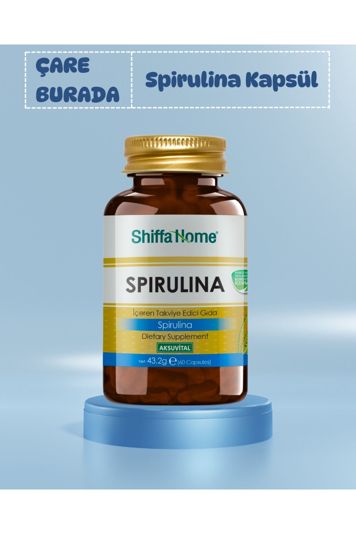Shiffa Home Spirulina Kapsül 60 adet