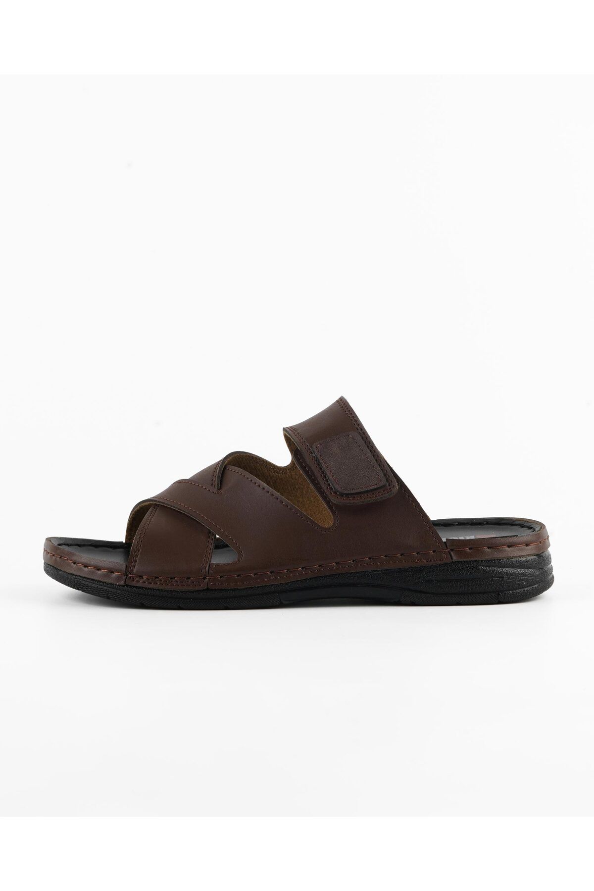 DR KLOMPA-MS667 Model Orthopedic Summer Ανδρικές Παντόφλες - Καφέ 2