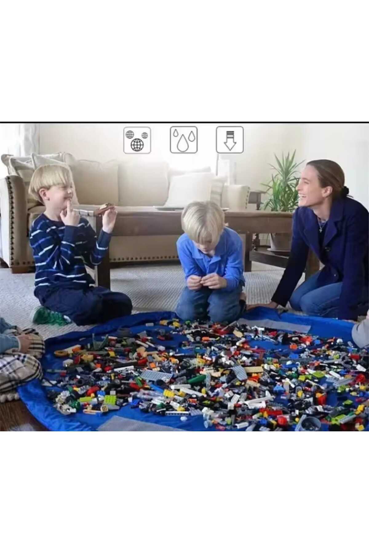 i lin baby Oyuncak Organizatörü Ve Oyun Örtüsü – Pratik Ve Çok Amaçlı Saklama Çözümü Oyuncaklar Sepeti fotoğrafı 4 (önizleme)