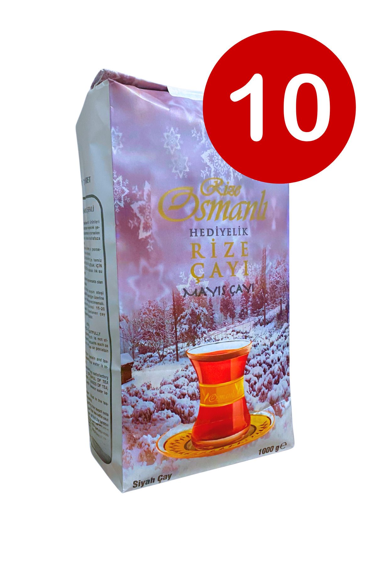 Rize Osmanlı Dökme siyah Mayıs Çayı 1000gr x 10 adet