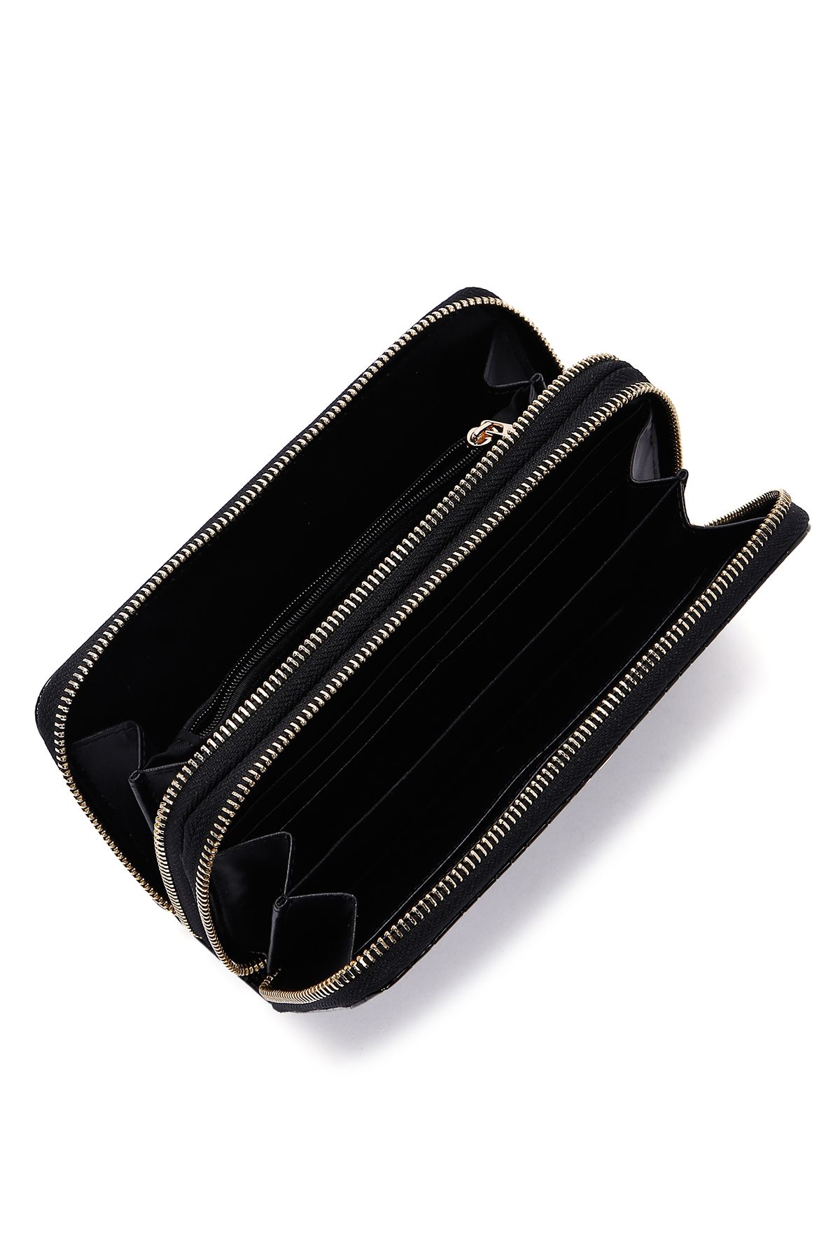 Derimod-Black Crocodile Women's Wallet - 000a2d5506e3 6