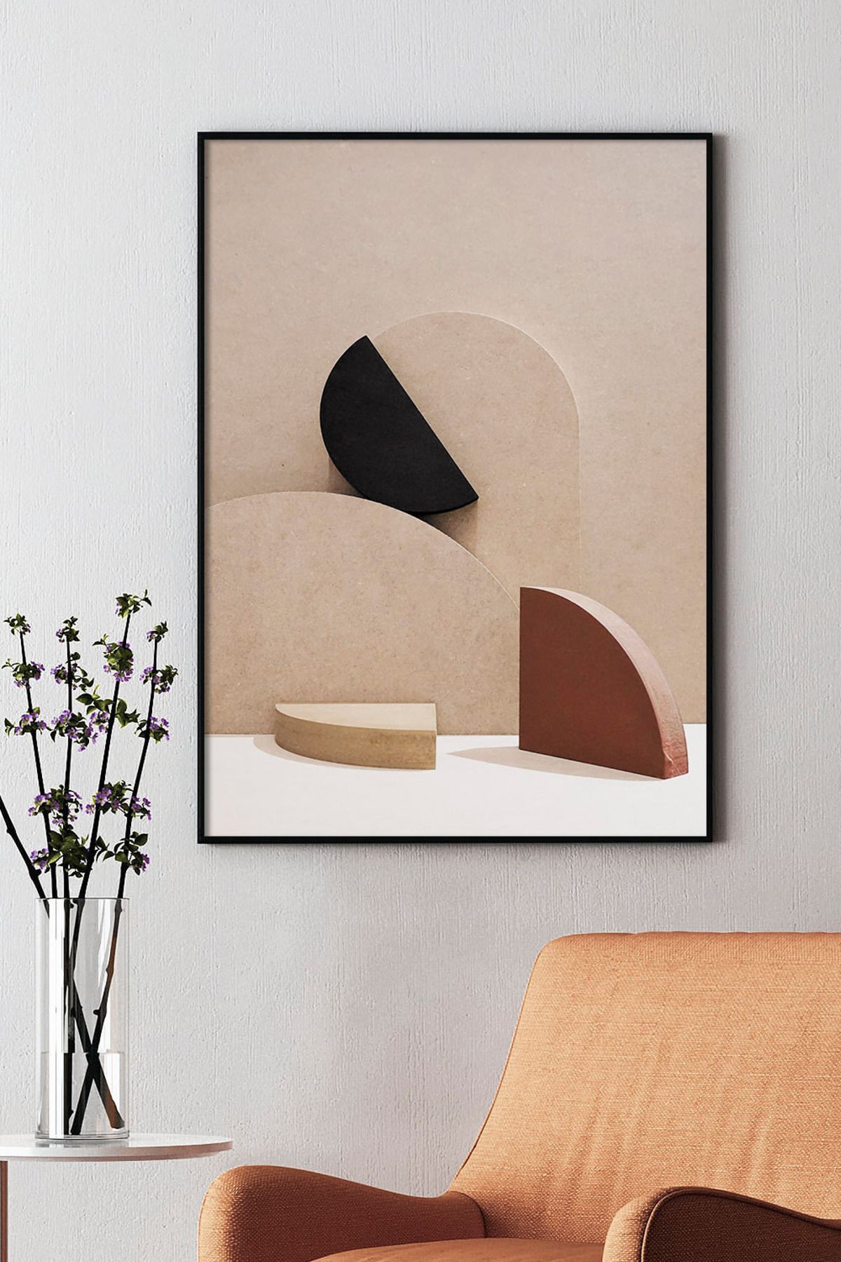 Artavessa Tek Parça Ahşap Çerçeve Görünümlü Pantene Renk Serisi MDF Tablo 20x30 cm - Model 6