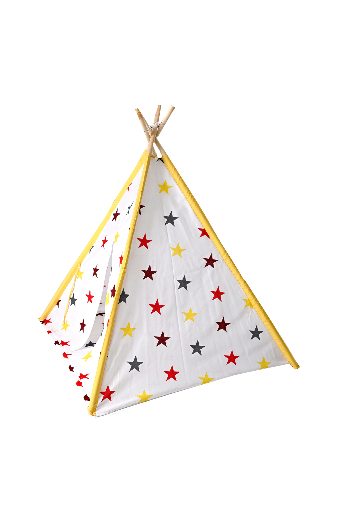 SafeMom Ahşap Kızılderili Bebek Çocuk Oyun Çadırı - Stars fotoğrafı 3 (önizleme)