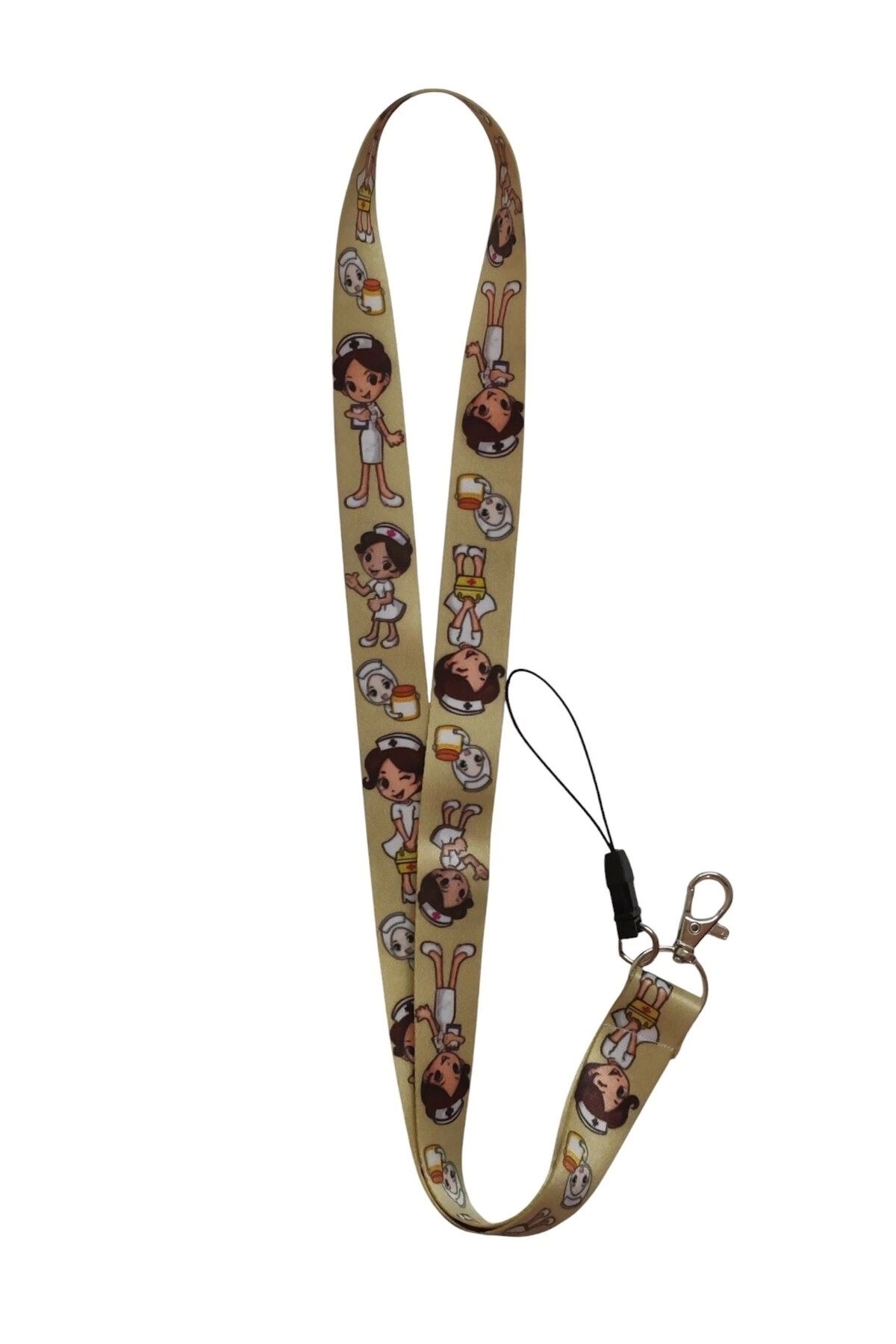GOSSİP TEAM-Retro Anime Healthcare Worker Nurse Neck Lanyard and Phone Strap 2