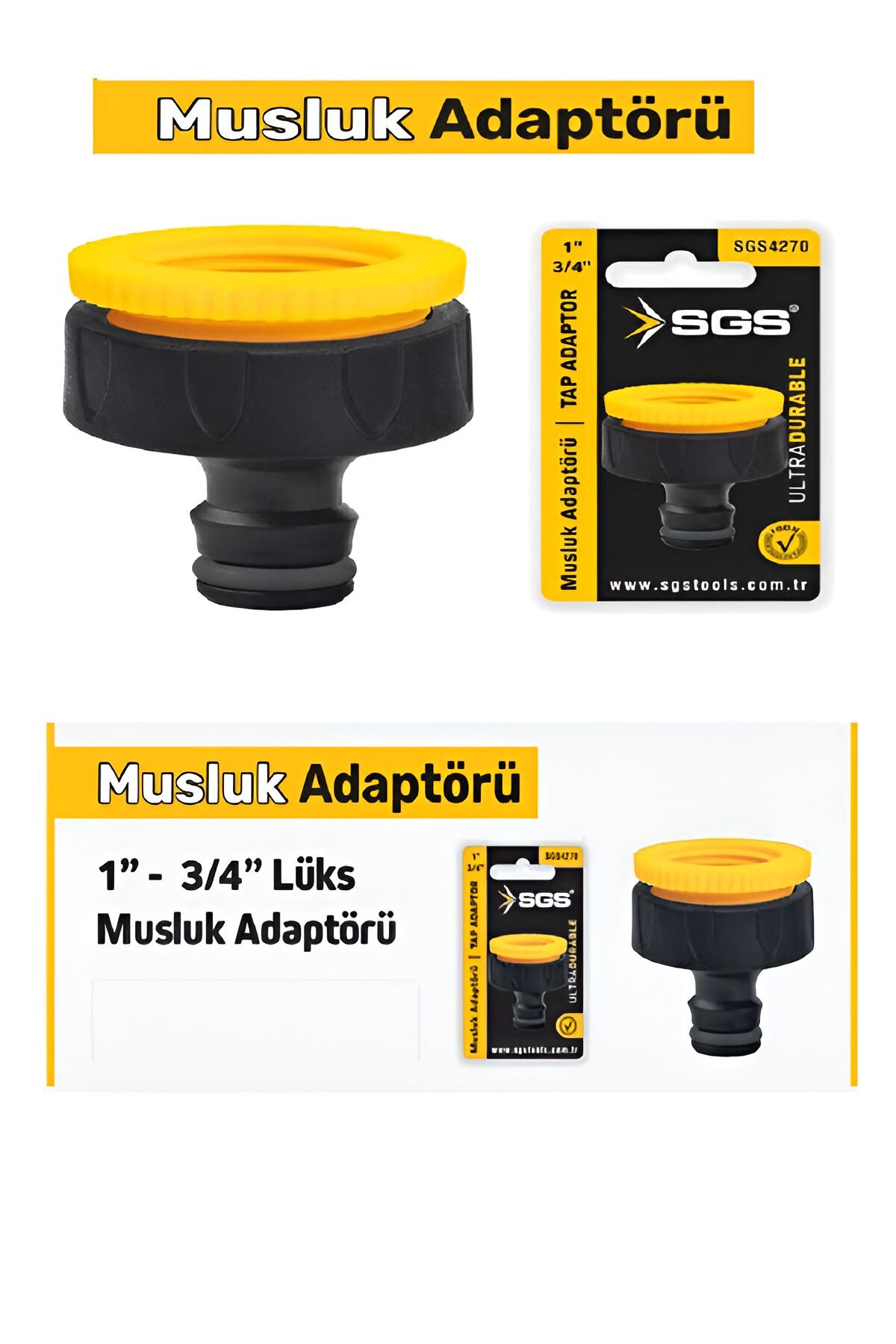SGS 1'' - 3/4'' MUSLUK ADAPTÖRÜ – Dayanıklı, Pratik ve Sızdırmaz Bağlantı!