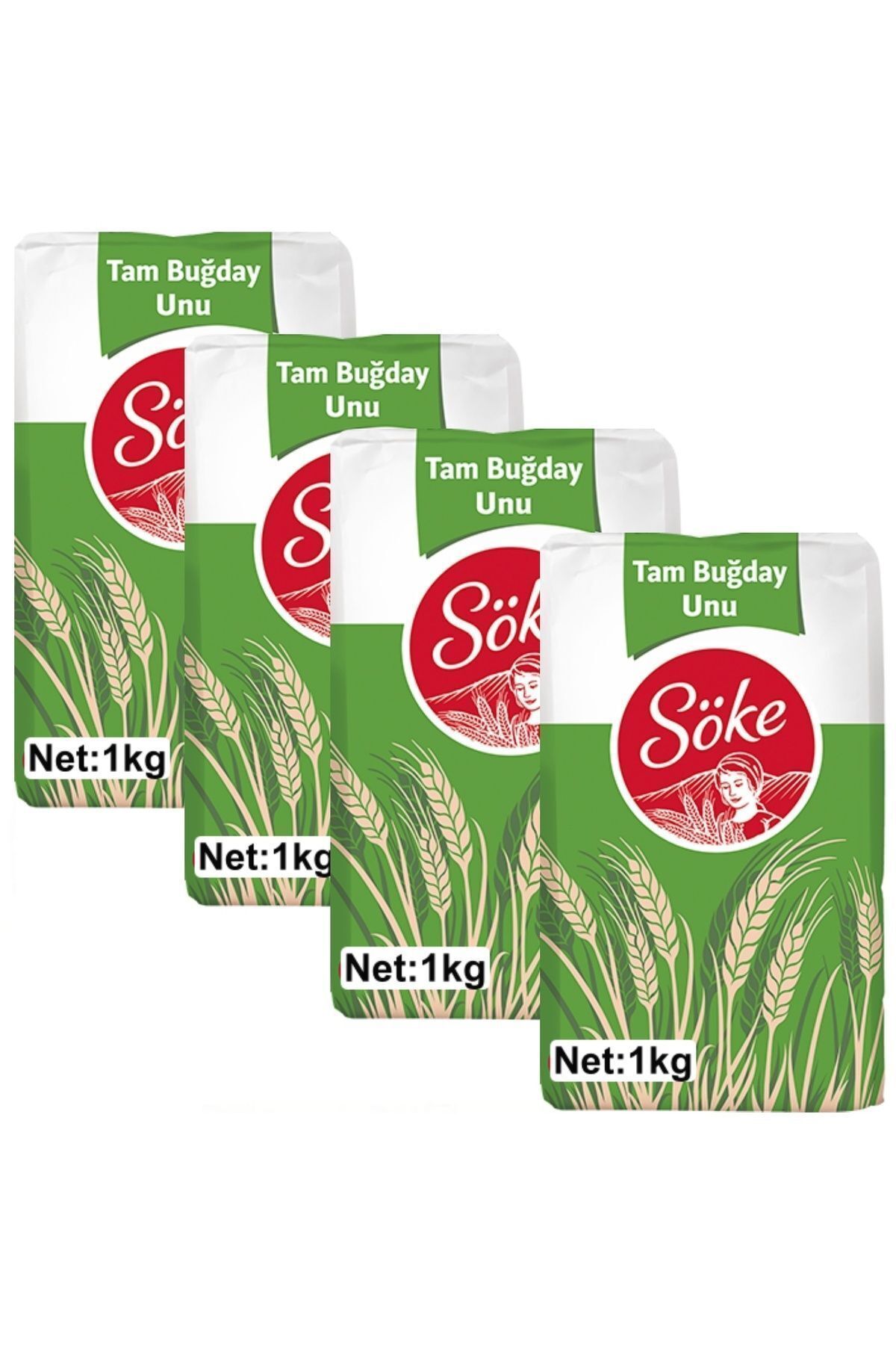 Söke Tam Buğday Un 4 x 1 kg 4 lü Set