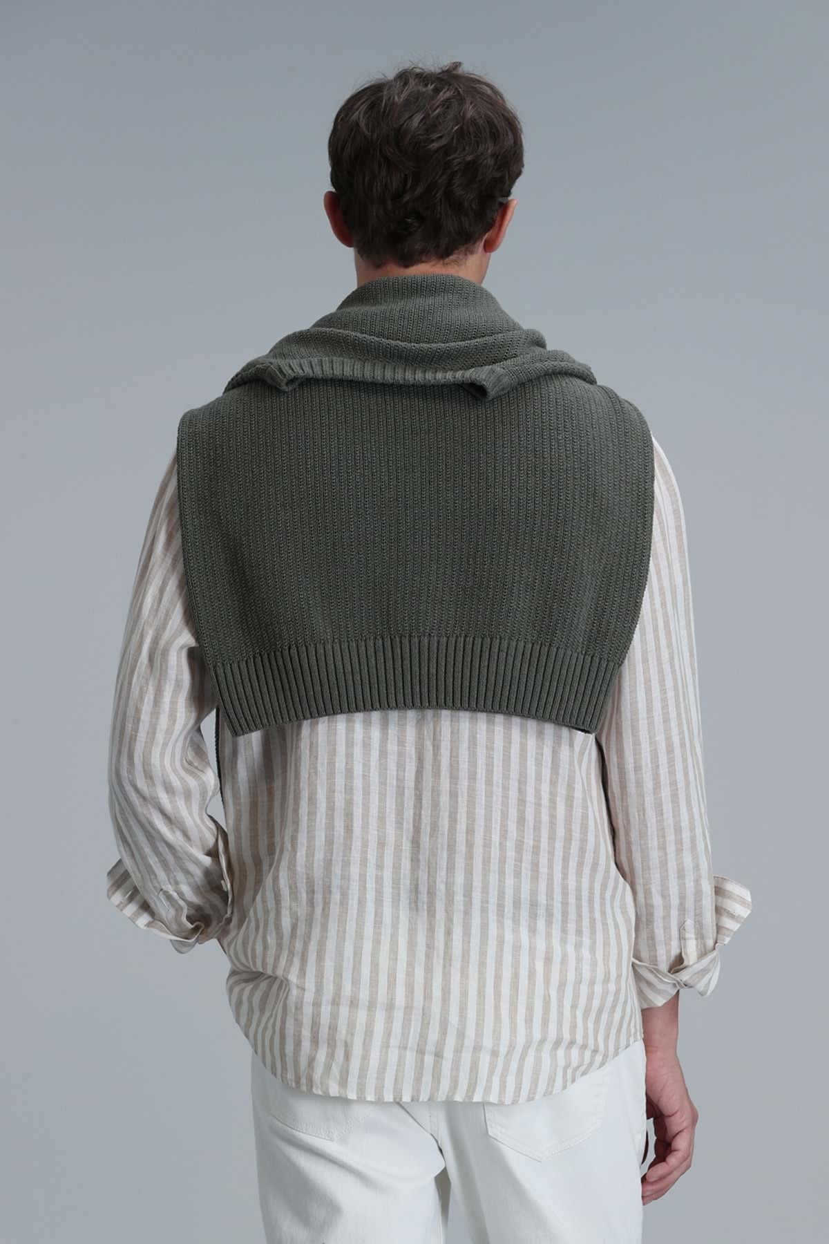 Lufian  111010624 Fast Hakim Yaka Basic Gömlek Comfort Fit Erkek Gömlek BEJ - Görsel 6