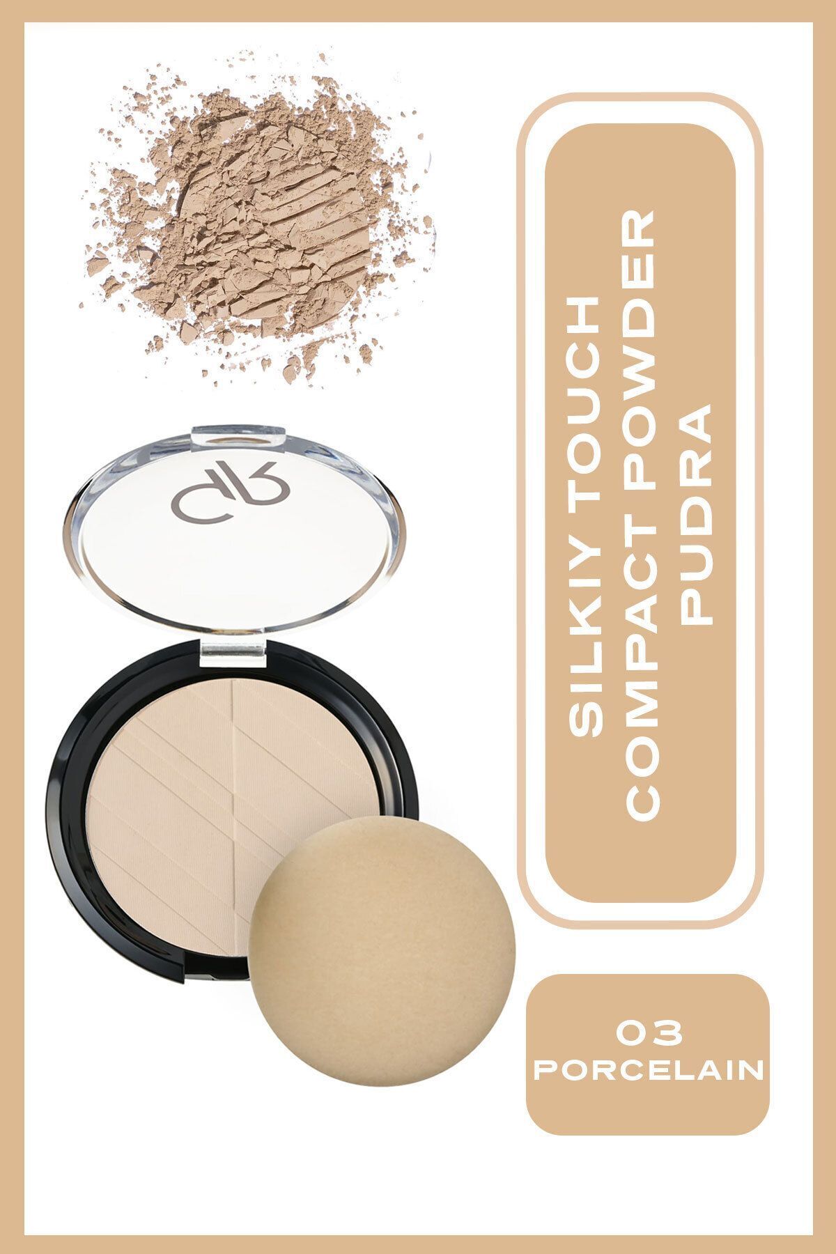 Golden Rose Silky Touch Compact Powder 03 Kompakt Pudra 12 g
