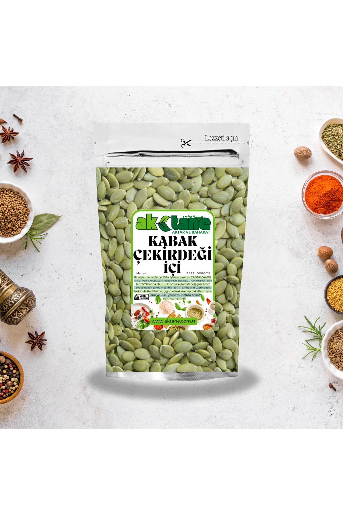 Aktane Kabak Çekirdeği İçi 100gr   (Doğal, Katkısız, Yüksek Protein ve Mineral Kaynağı)