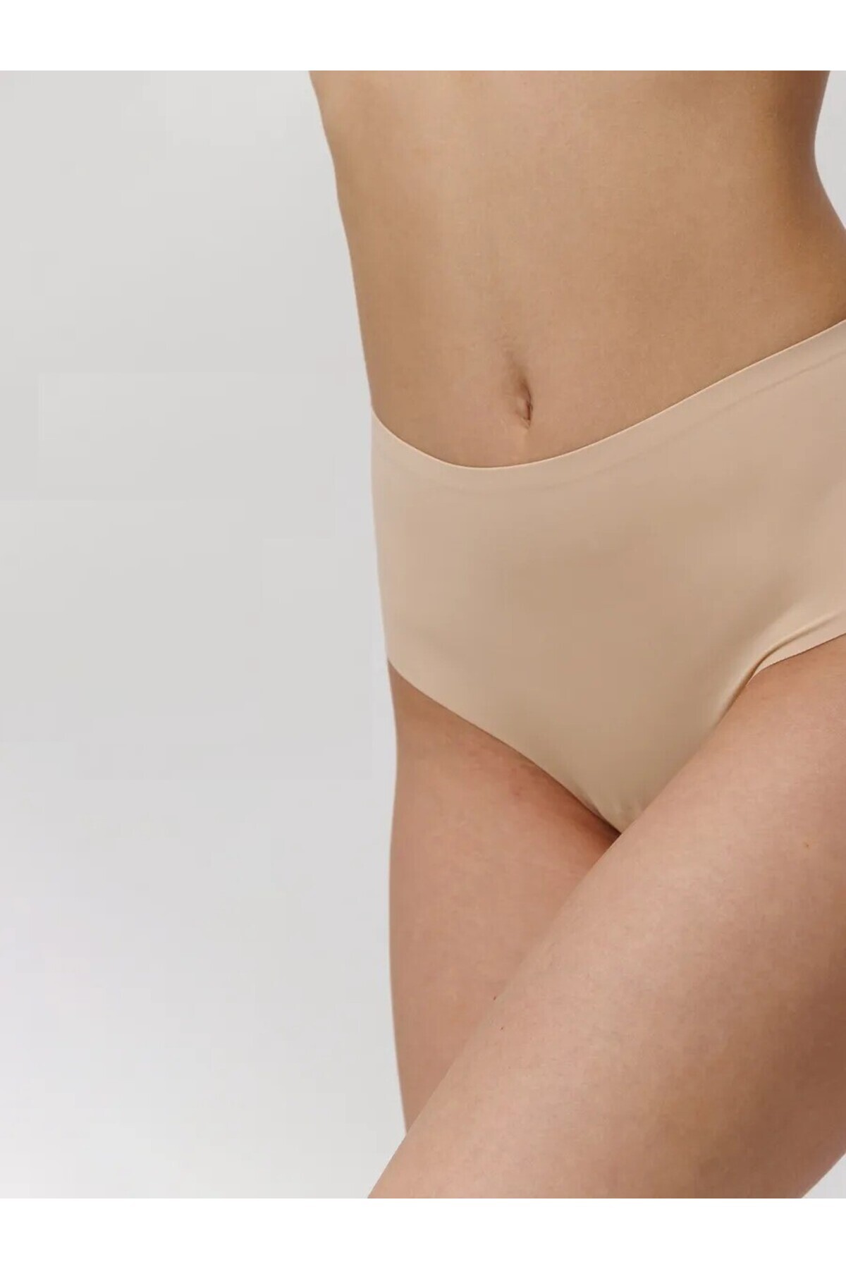 MİSTİRİK-Arpina Model Firming High Waist Laser Cut Seamless String Panties Skin Color 4