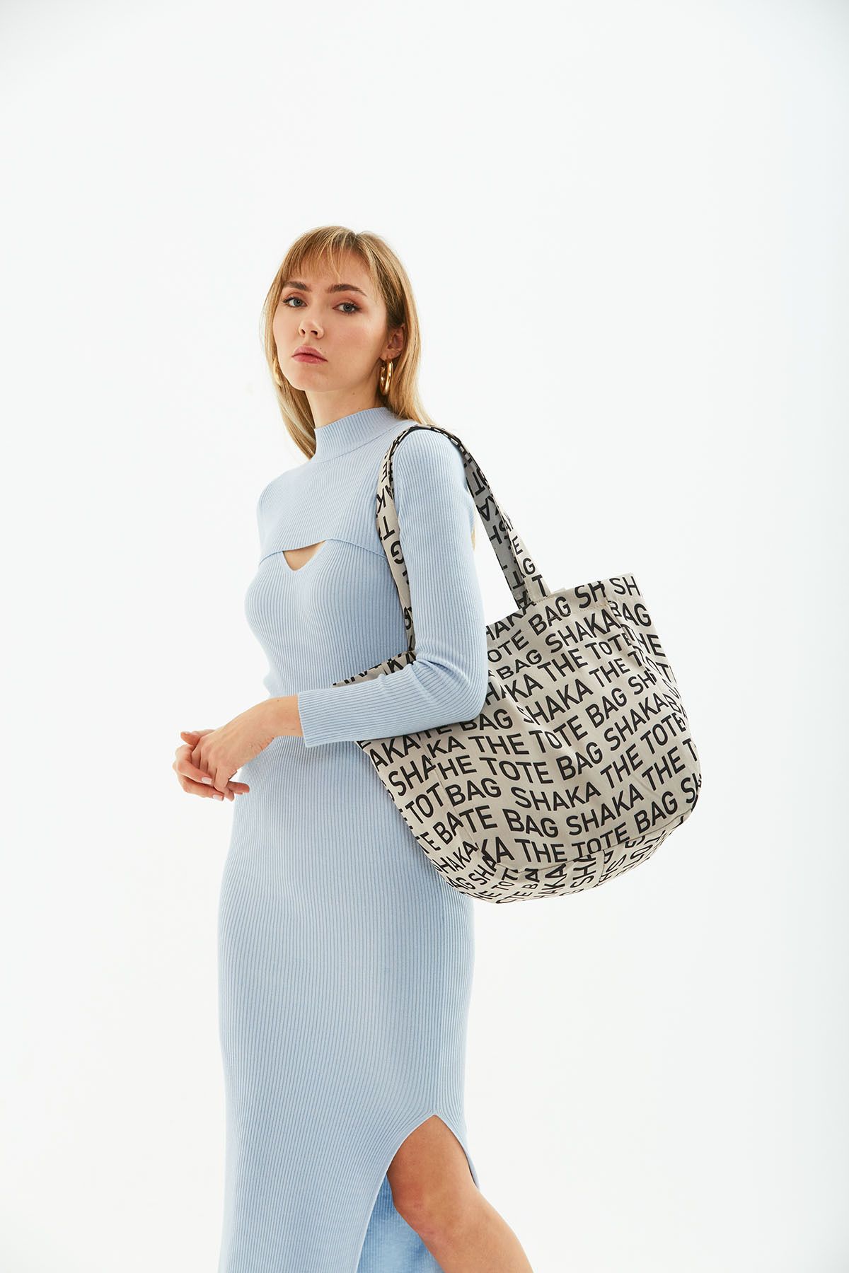 SHAKA-Mink U50 Canvas Fabric, Single Compartment, Snap Closure, the Tote Bag Printed Shoulder Bag 5