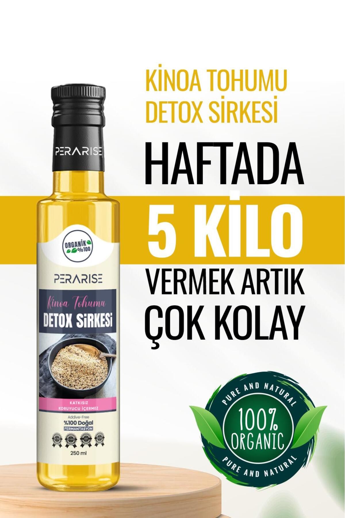 PeraRise Ananaslı Detox Sirkesi En Etkili Ve & En Lezzet Detoks Sirke 250 ml 1 li set