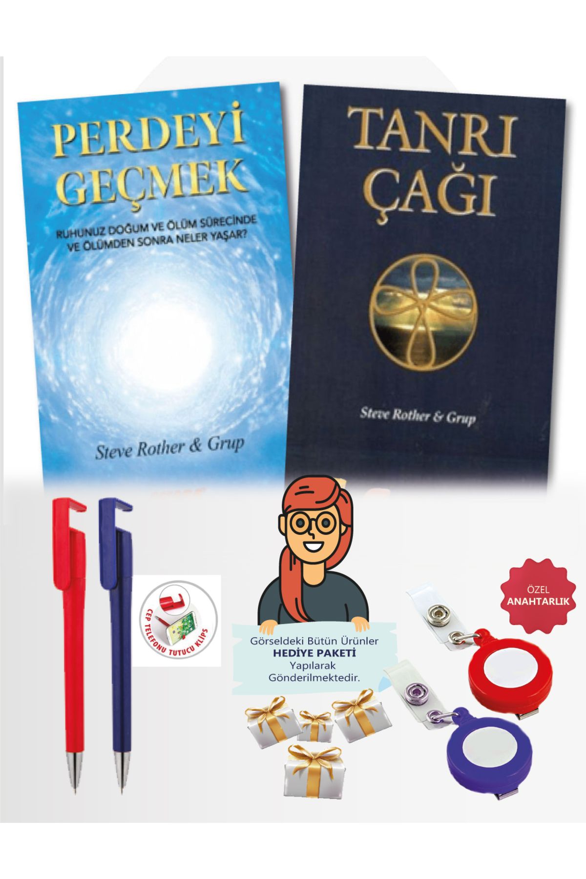 Akaşa Yayınları Maje Hediye+Perdeyi Geçmek+Tanrı Çağı (Steve Rother) 2 Kitap Set - yeni- Akaşa Yayınları