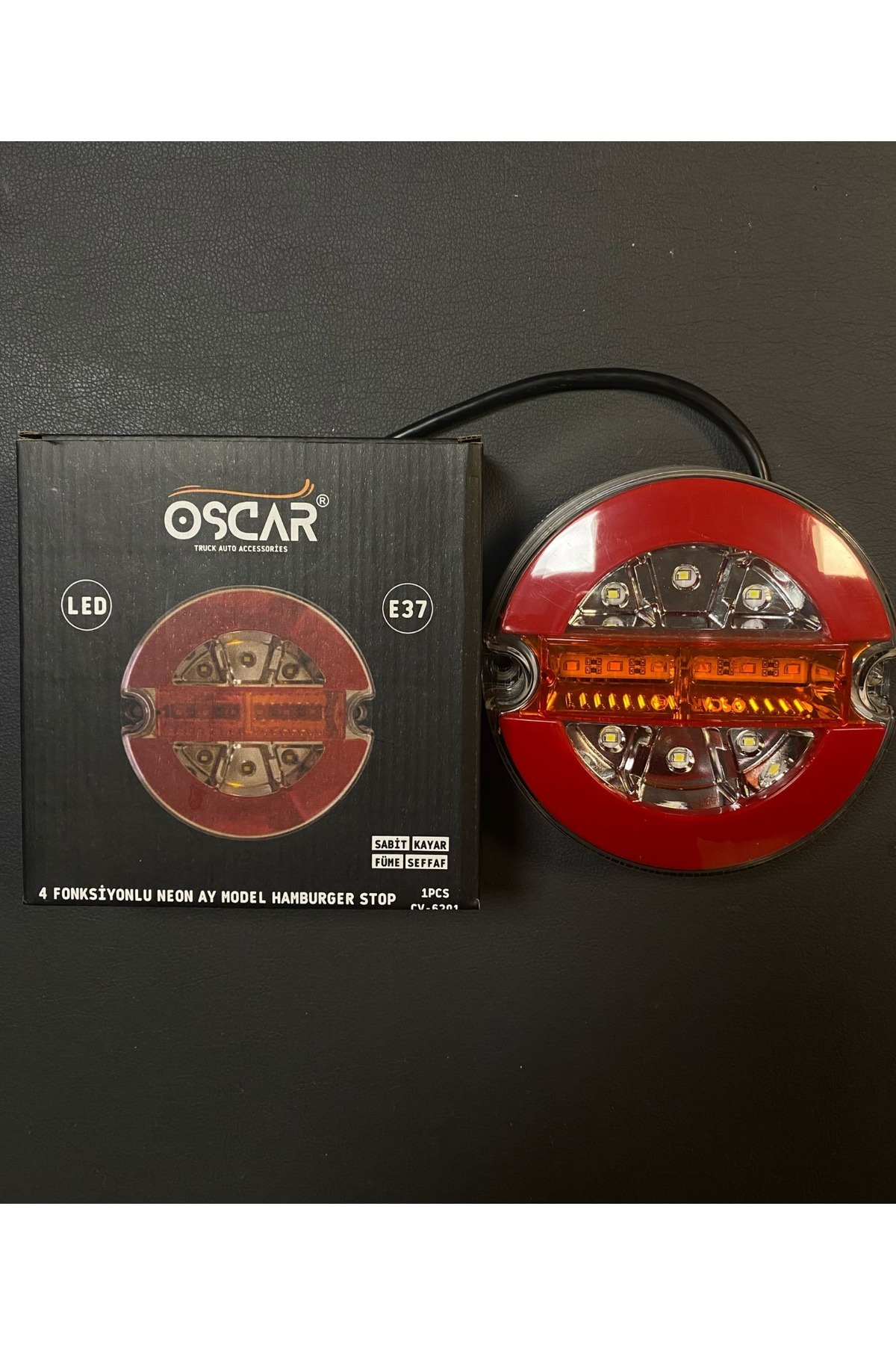 ÇERAY Neon Led Hamburger Stop Lambası 12v