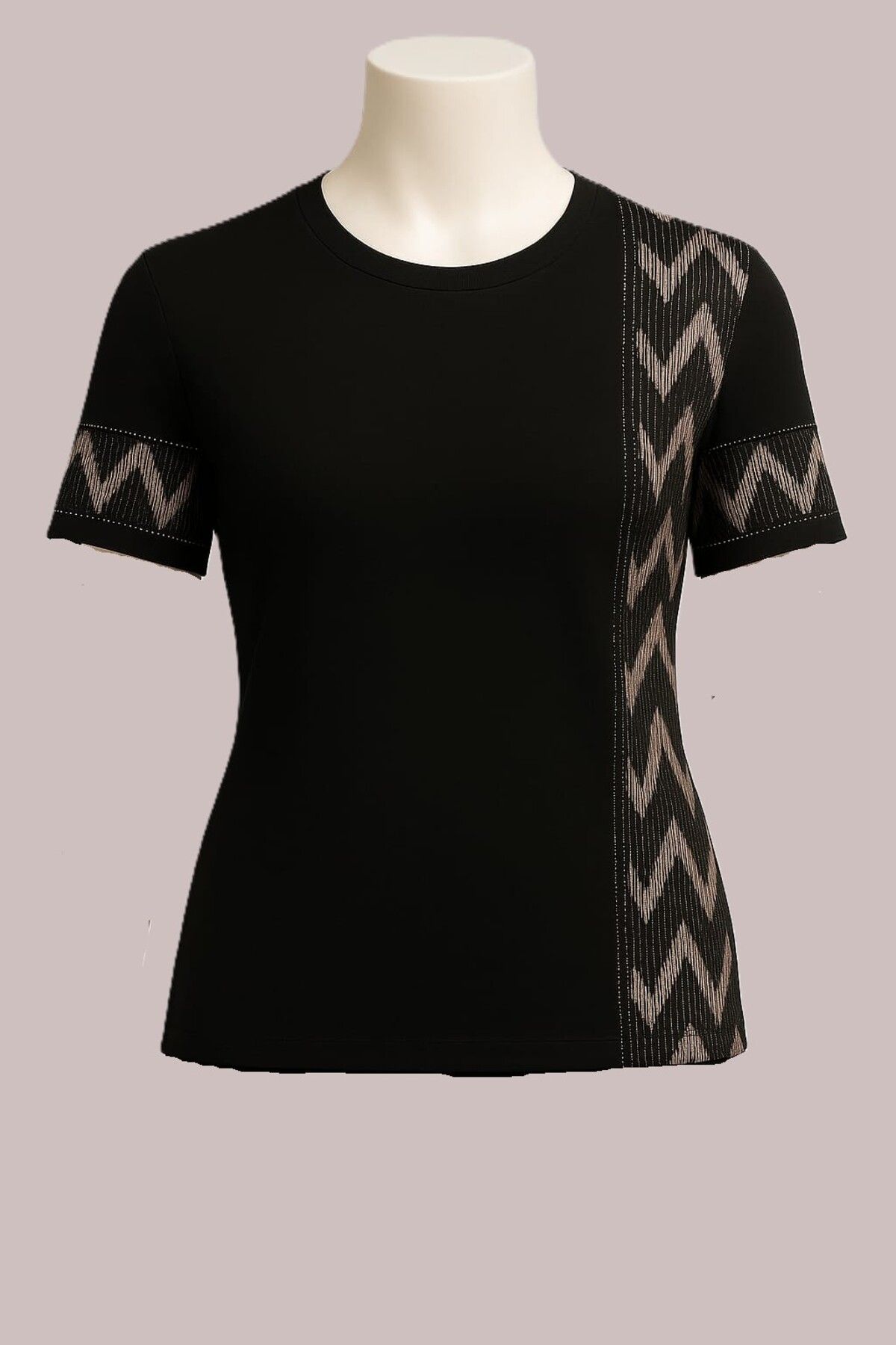 wear on Viskon Taş İşlemeli Kısa Kollu Anne Penye