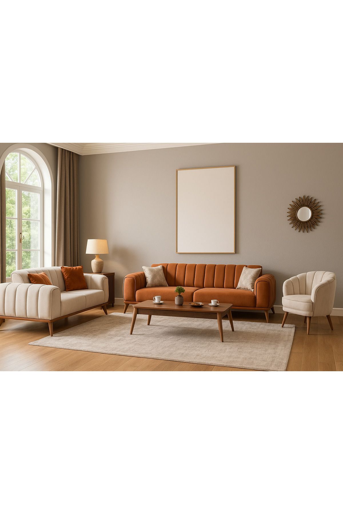 Home Sandy %100 Gürgen Lotus 3 3 1 Koltuk Takımı