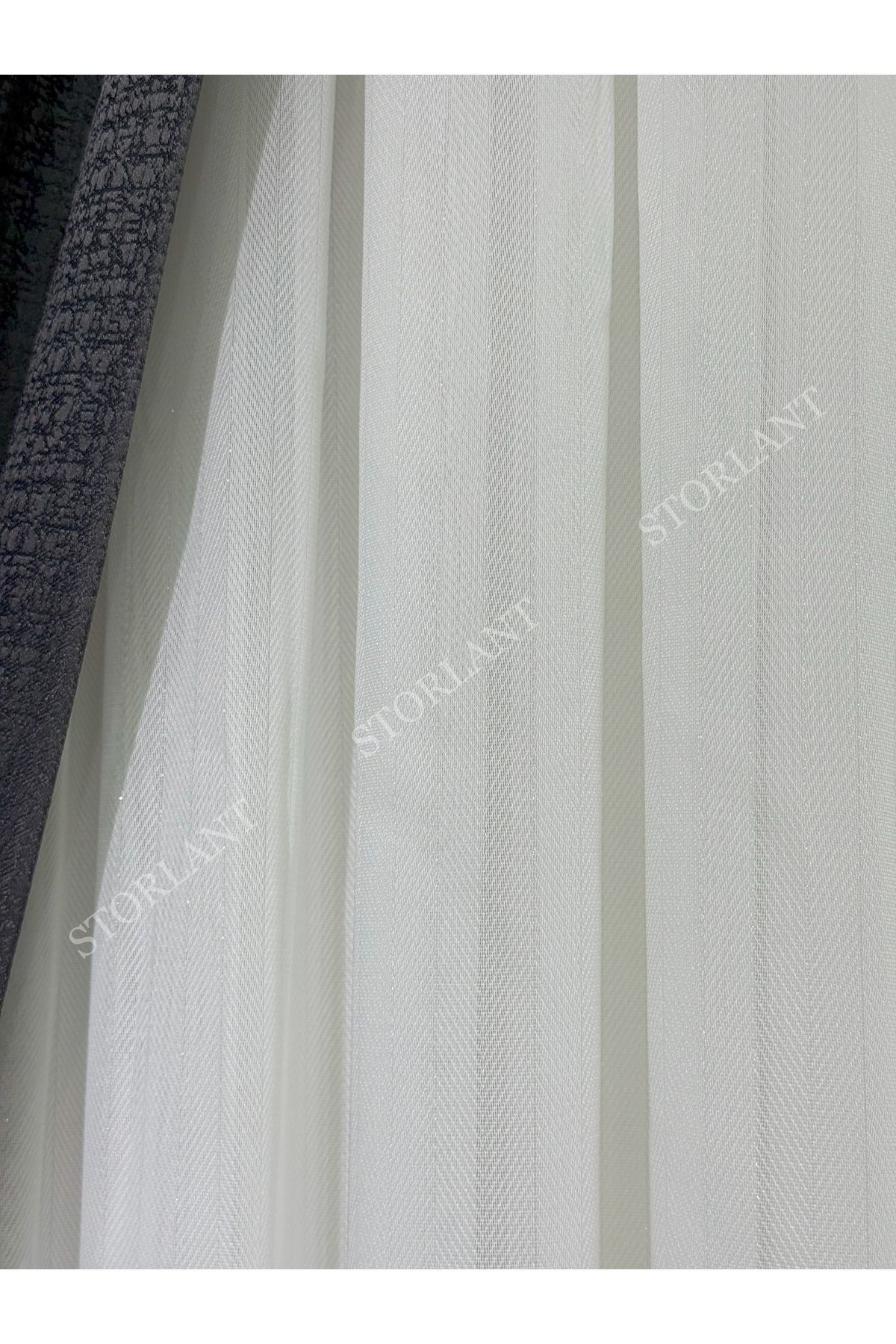 Storlant Soft Zigzag Bambu Düz Tül Perde 1/3 Sık Pileli, Ütü Gerektirmez | En Çok Tercih Edilen Model