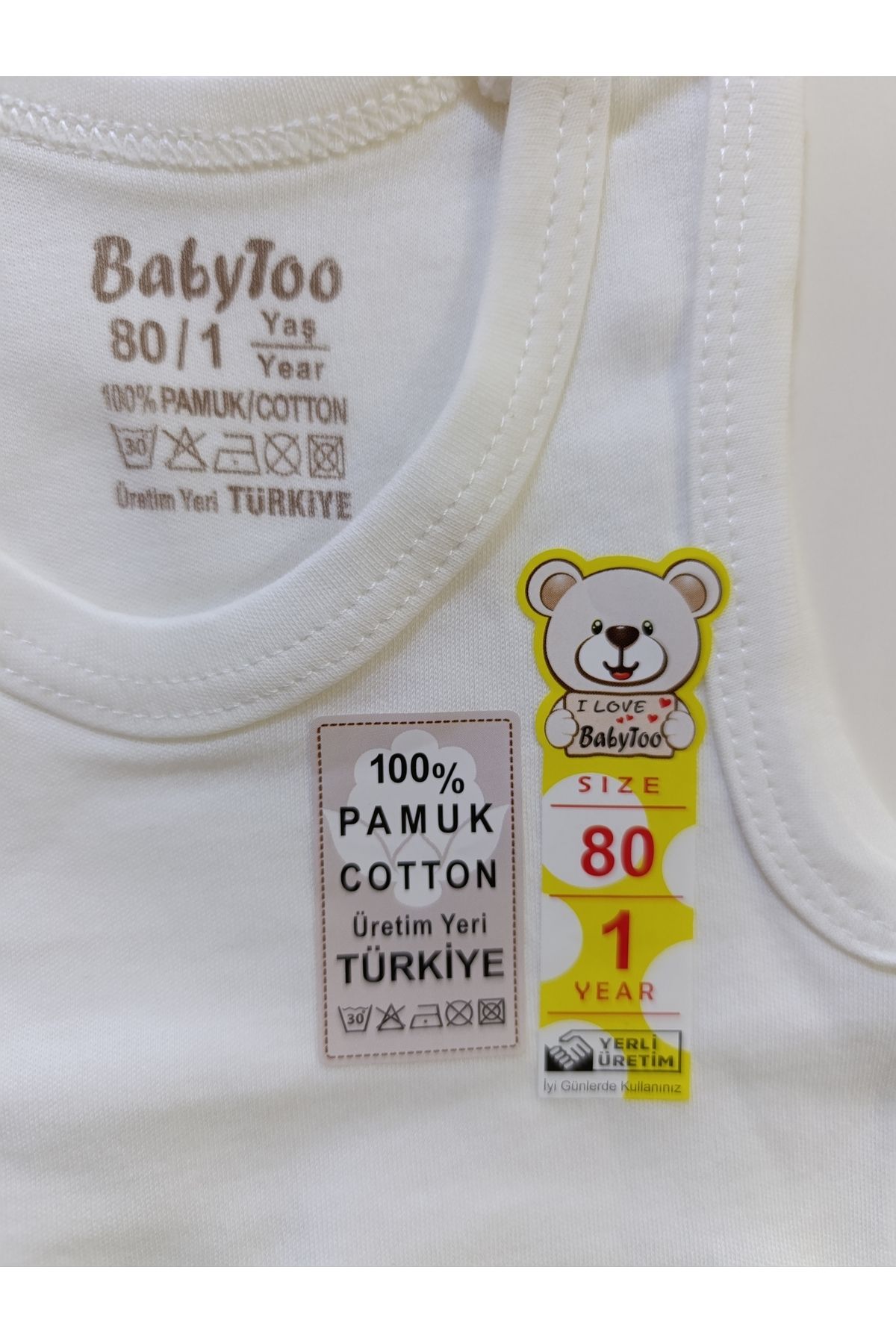 Babytoo %100 Organik Pamuk 5'li Bebek Çıtçıtlı Body Zıbın