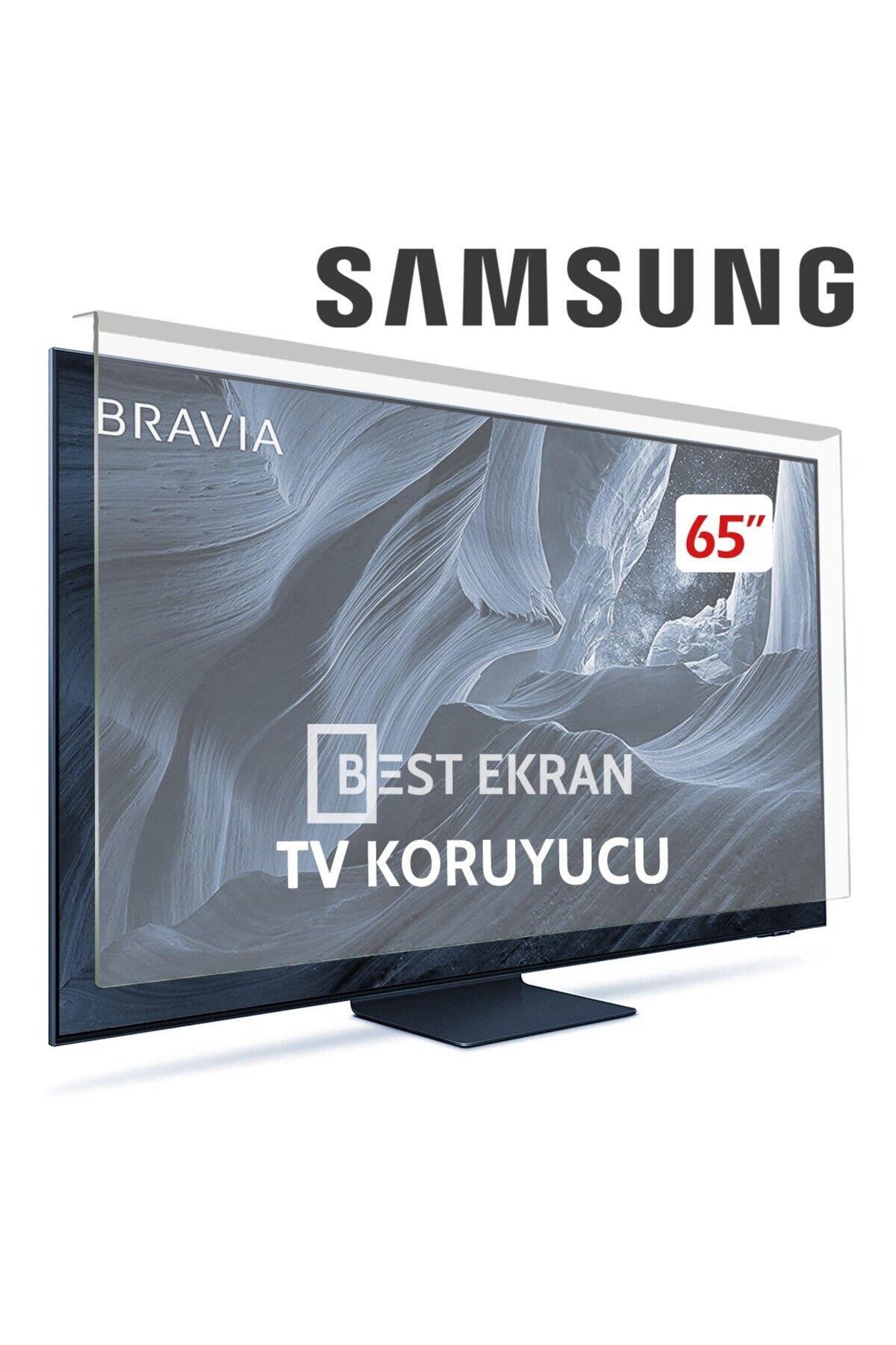 Bestekran Samsung 65QN70F Tv Ekran Koruyucu 65" inç KIRILMAZ QLED | KORUYUCU QE65QN70FAUXTK