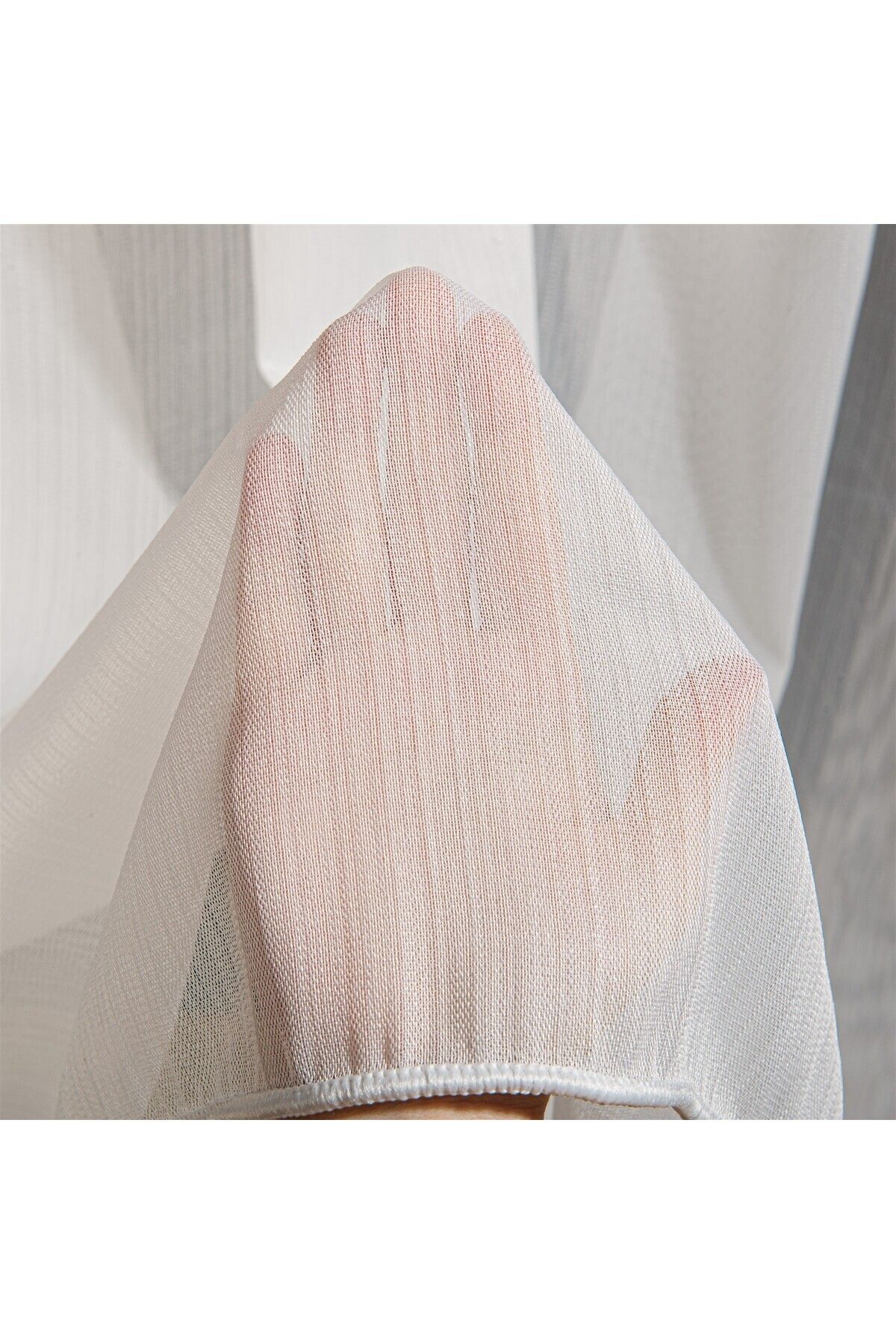 Evim-1/3 Close Pleat Bamboo Does Not Want Ironing Does Not Open Plain Tulle Curtain 4