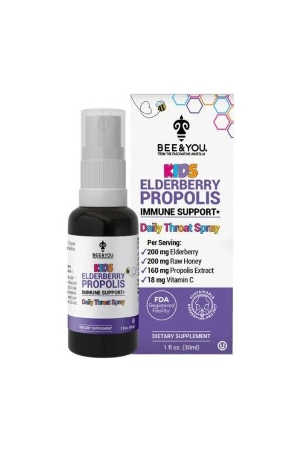 bee You Phenolix Kids Boğaz Spreyi 30 ml