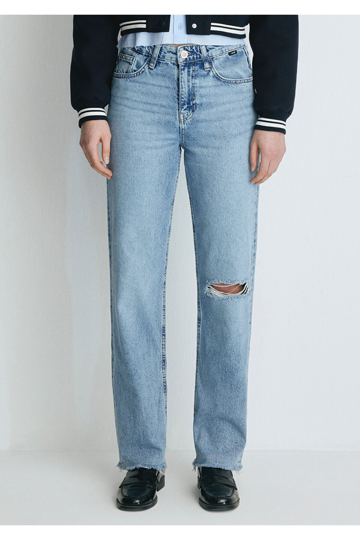 Mavi-Barcelona ColleGe IndiGo Si Jeans Hose im Schattierungs- und Zerrissen-Look - 101047 -85269 3