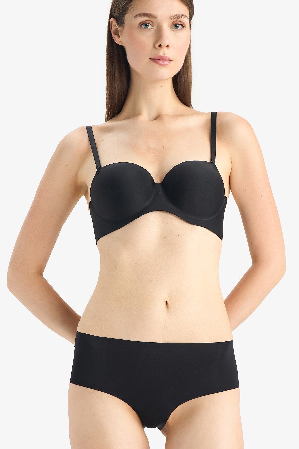 DeFacto-Push up Micro Padded Push up Strapless Bra-Fall in Love C1526Ax25Sp 2