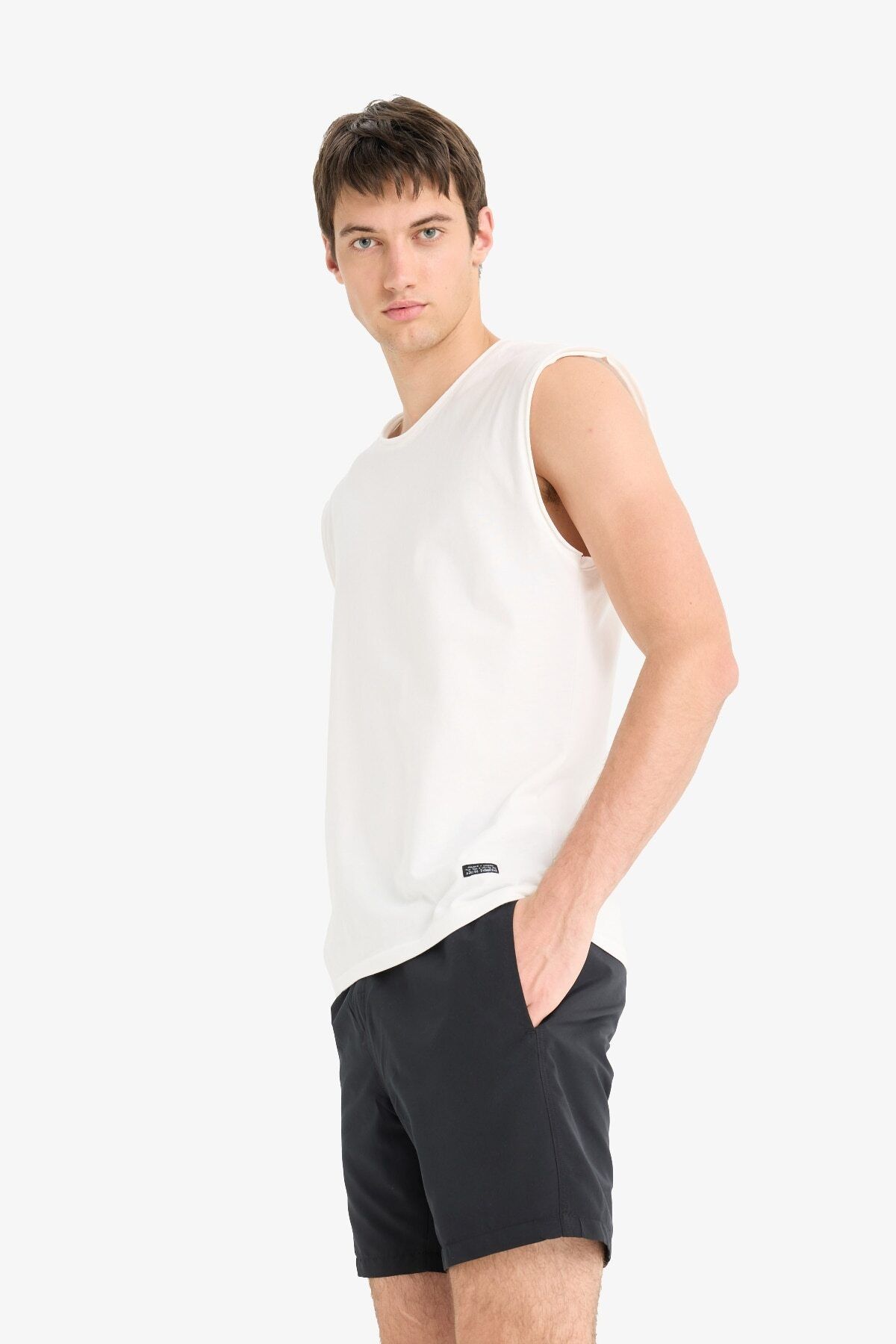 Regular Fit File Astarlı Diz Üstü Deniz Şortu E4736ax25hs - 4