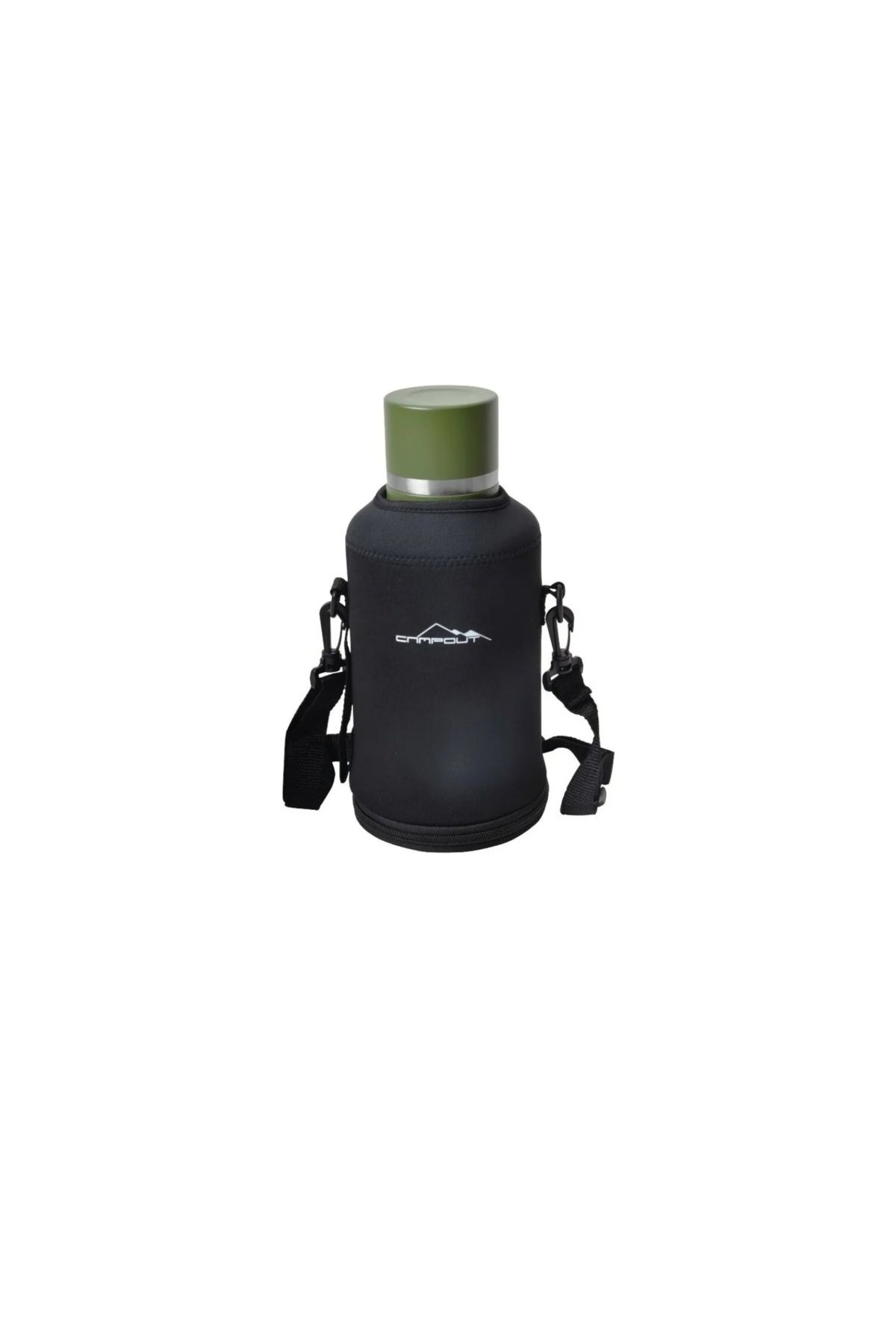 auto Campout Çift Katmanlı Termos 1500ml Siyah