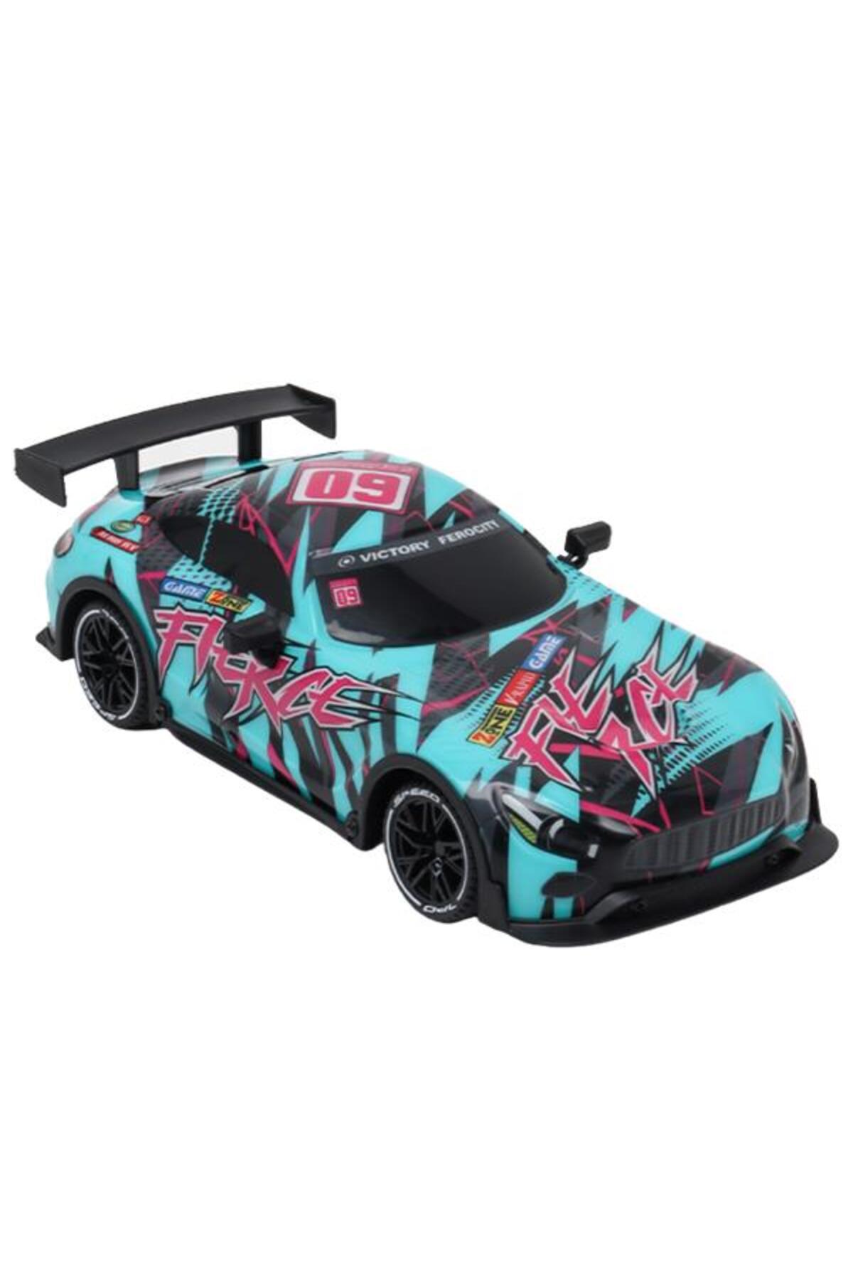 CToys 1:16 Uzaktan Kumandalı Neon Işıklı Spor Araba Turkuaz P383