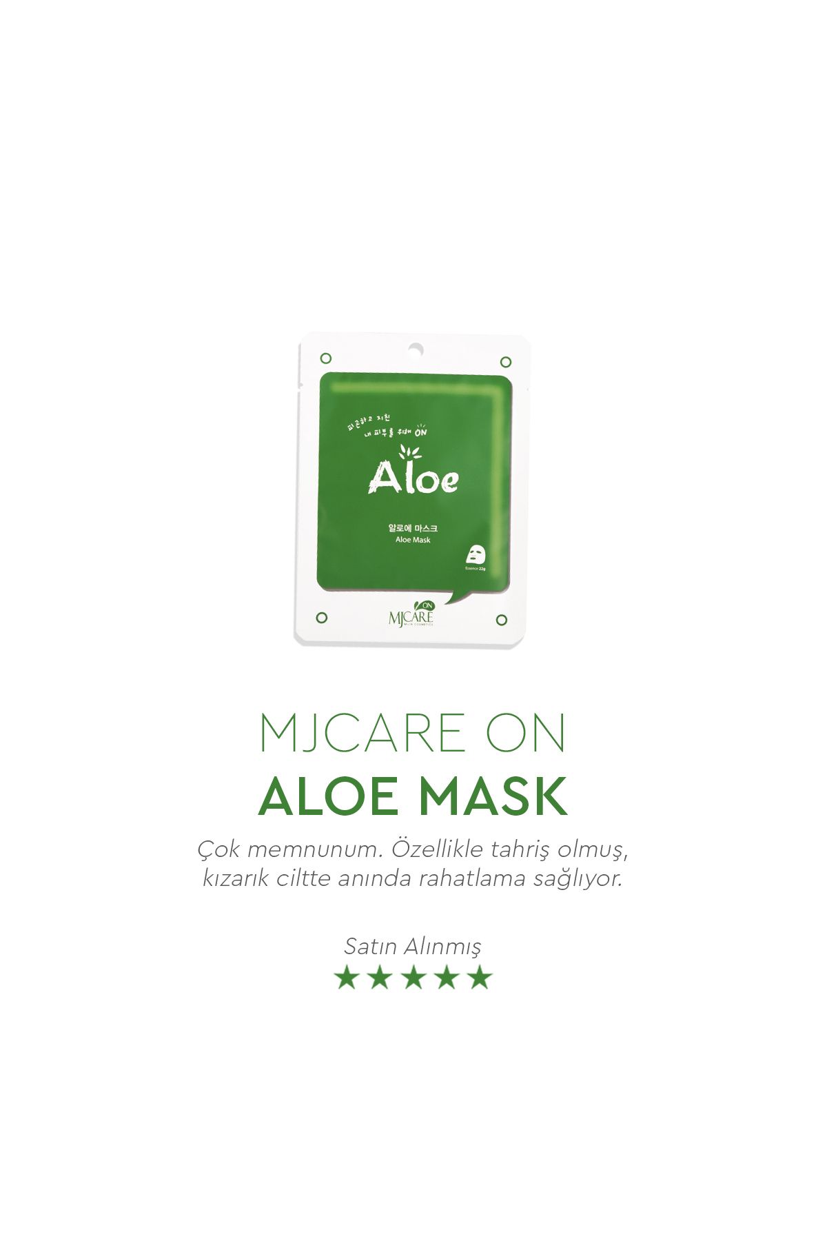 Mjcare-Aloe Vera Extract Face Mask8809220800160 6